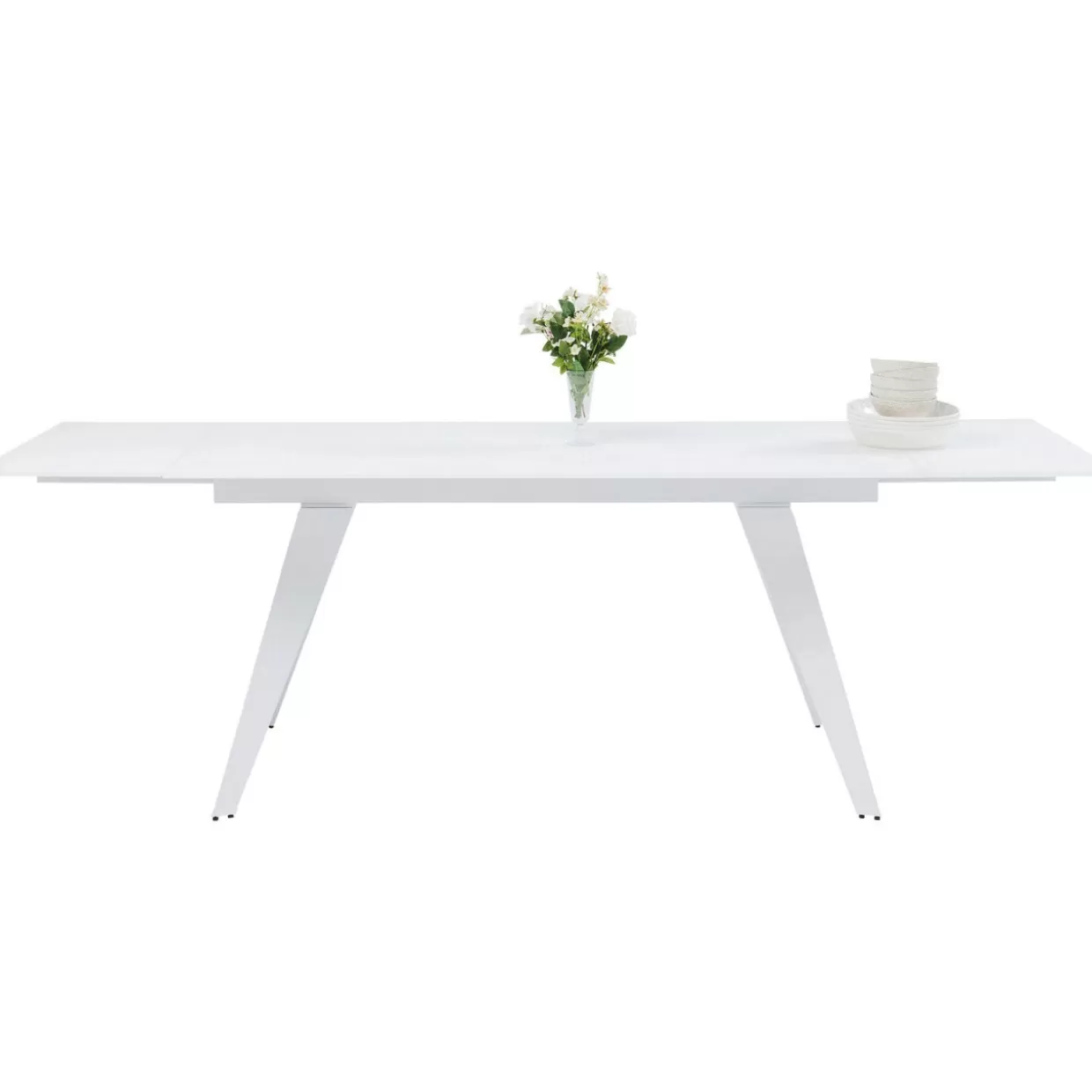 KARE Design Tische | Ausziehtisch Amsterdam Weiss 160(40+40)X90Cm