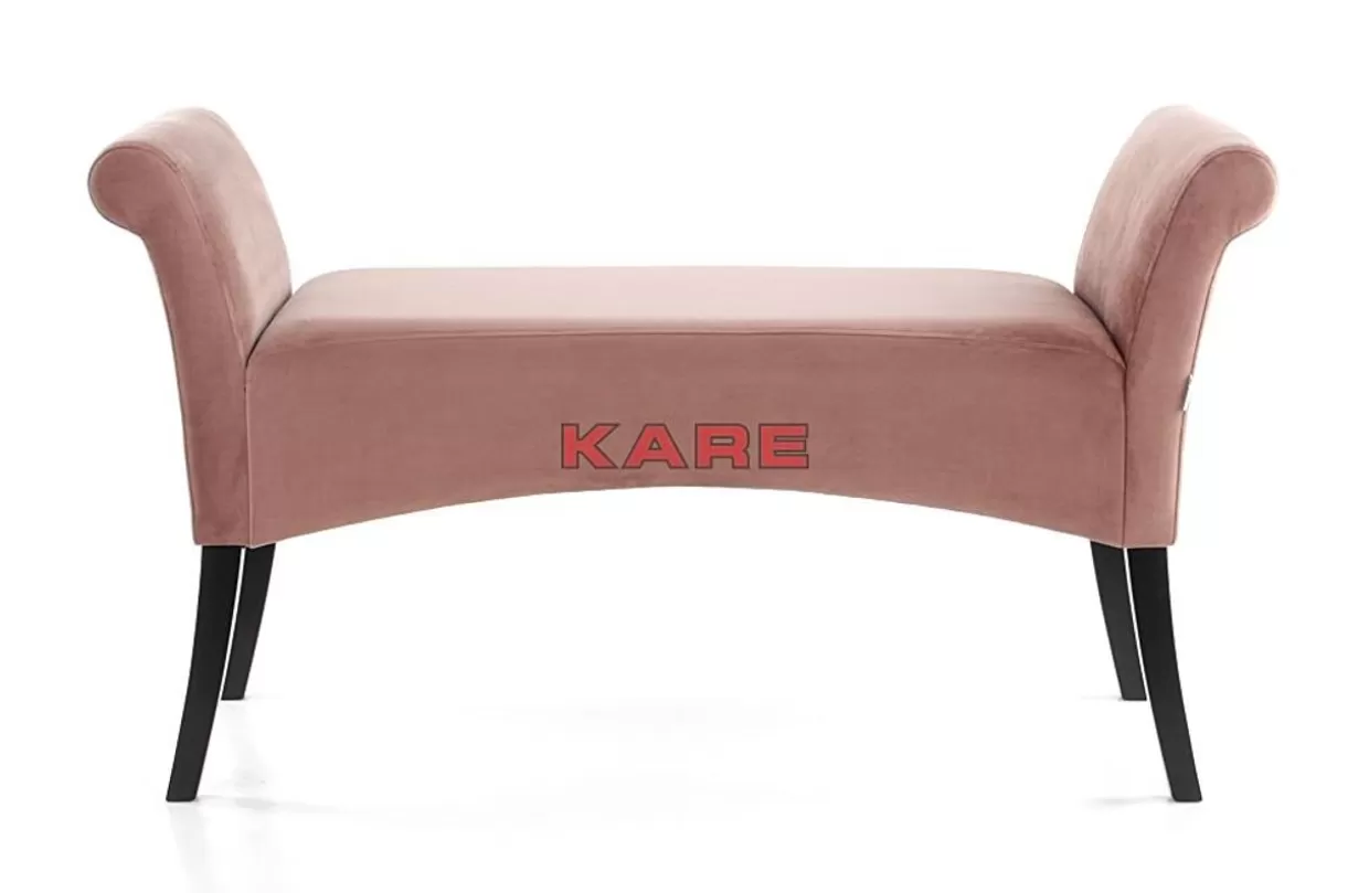 KARE Design Sitzbänke | Bank Motley Velvet Rose