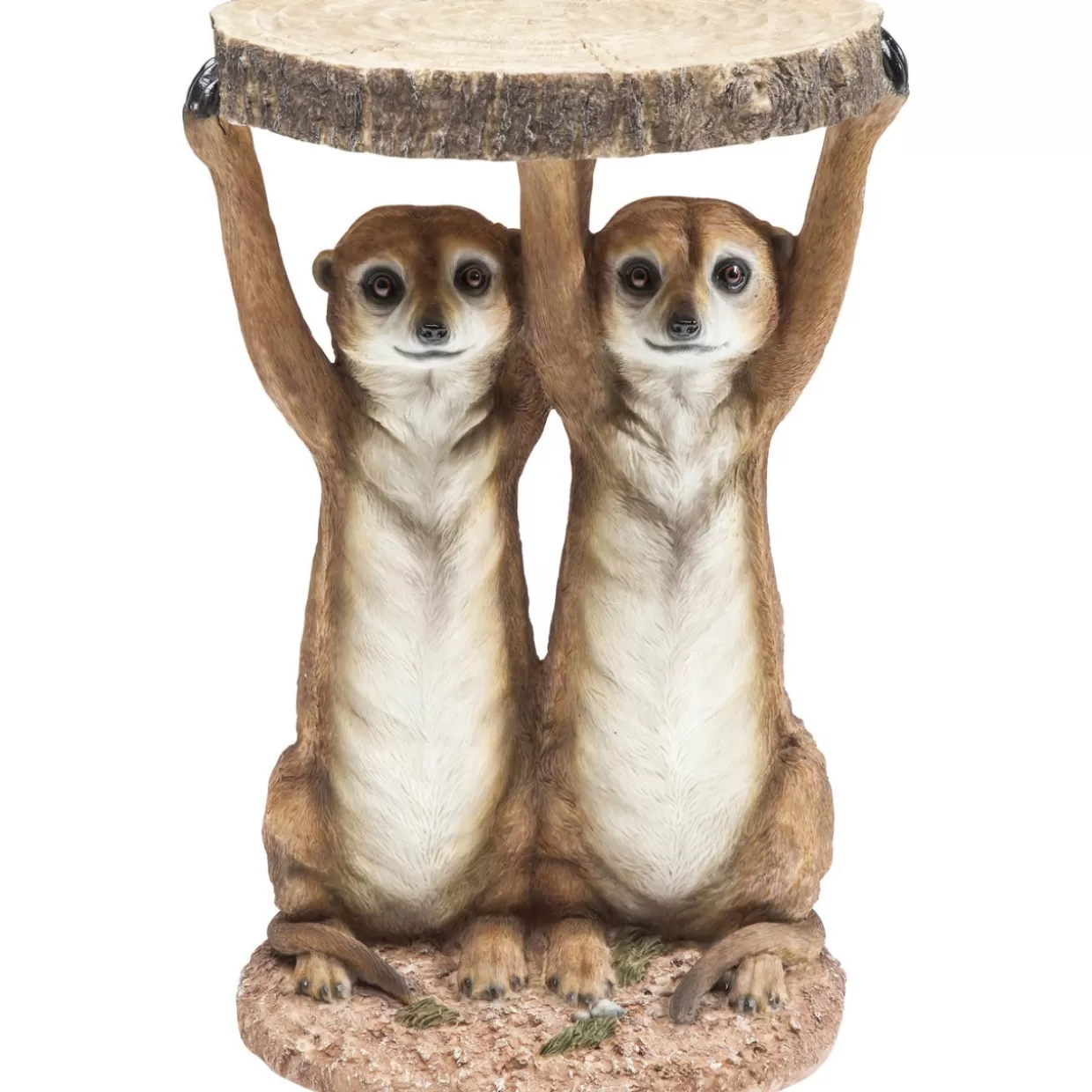 KARE Design Tische | Beistelltisch Animal Meerkat Sisters O33Cm