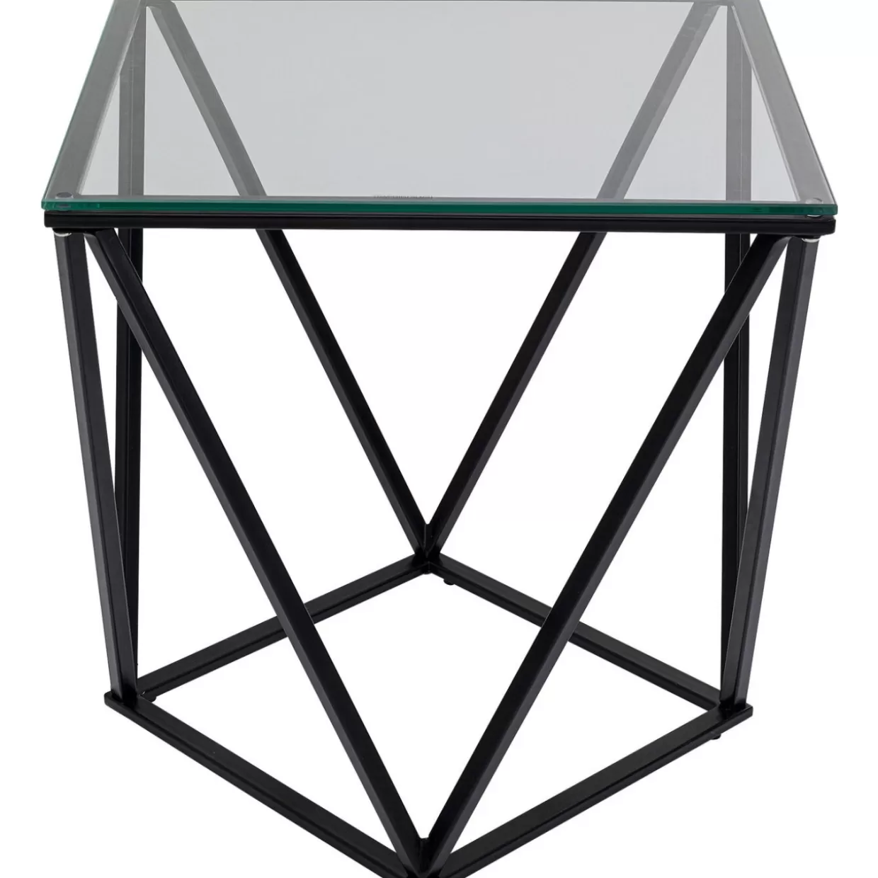 KARE Design Tische | Beistelltisch Cristallo Schwarz 50X50Cm