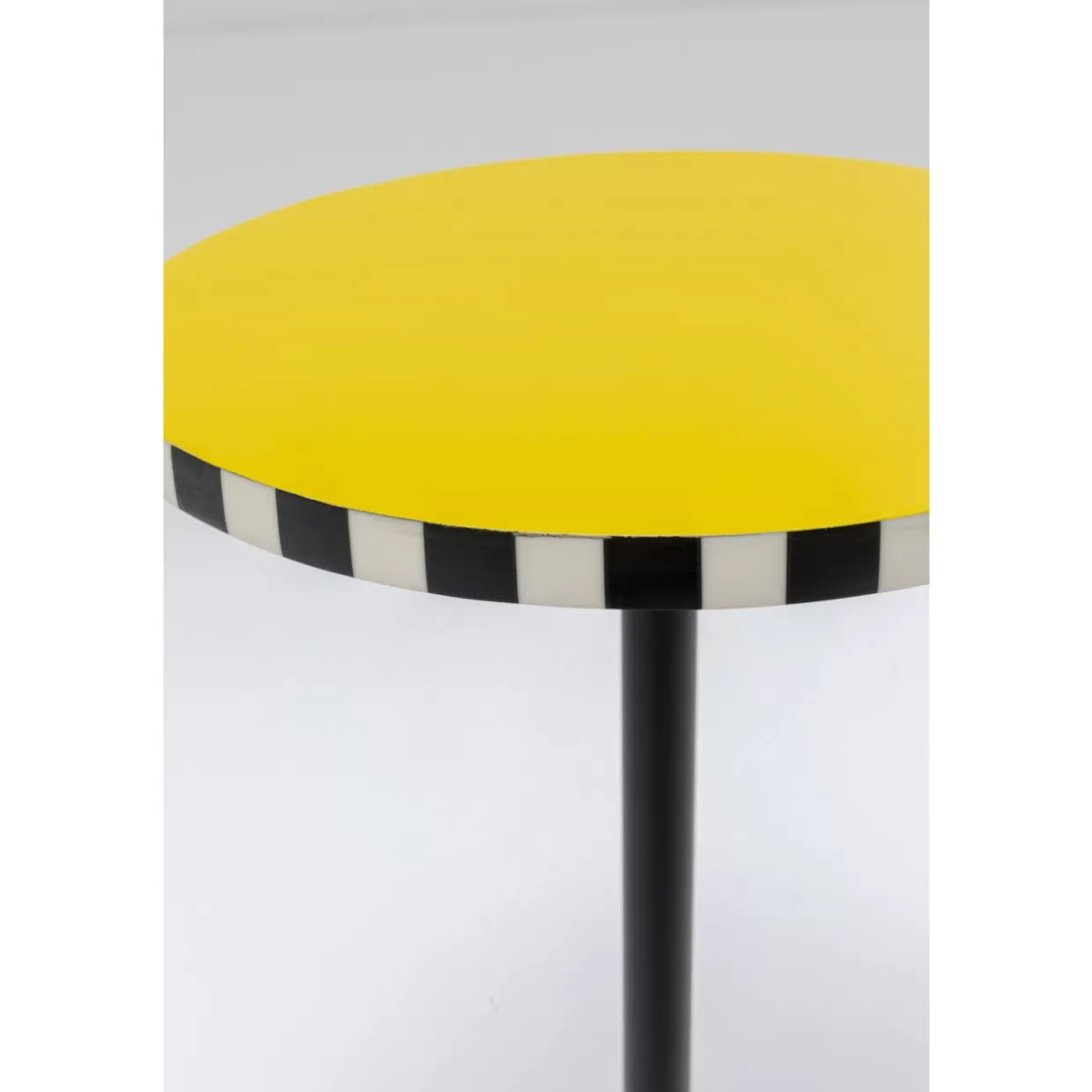KARE Design Tische | Beistelltisch Domero Checkers Gelb O25Cm