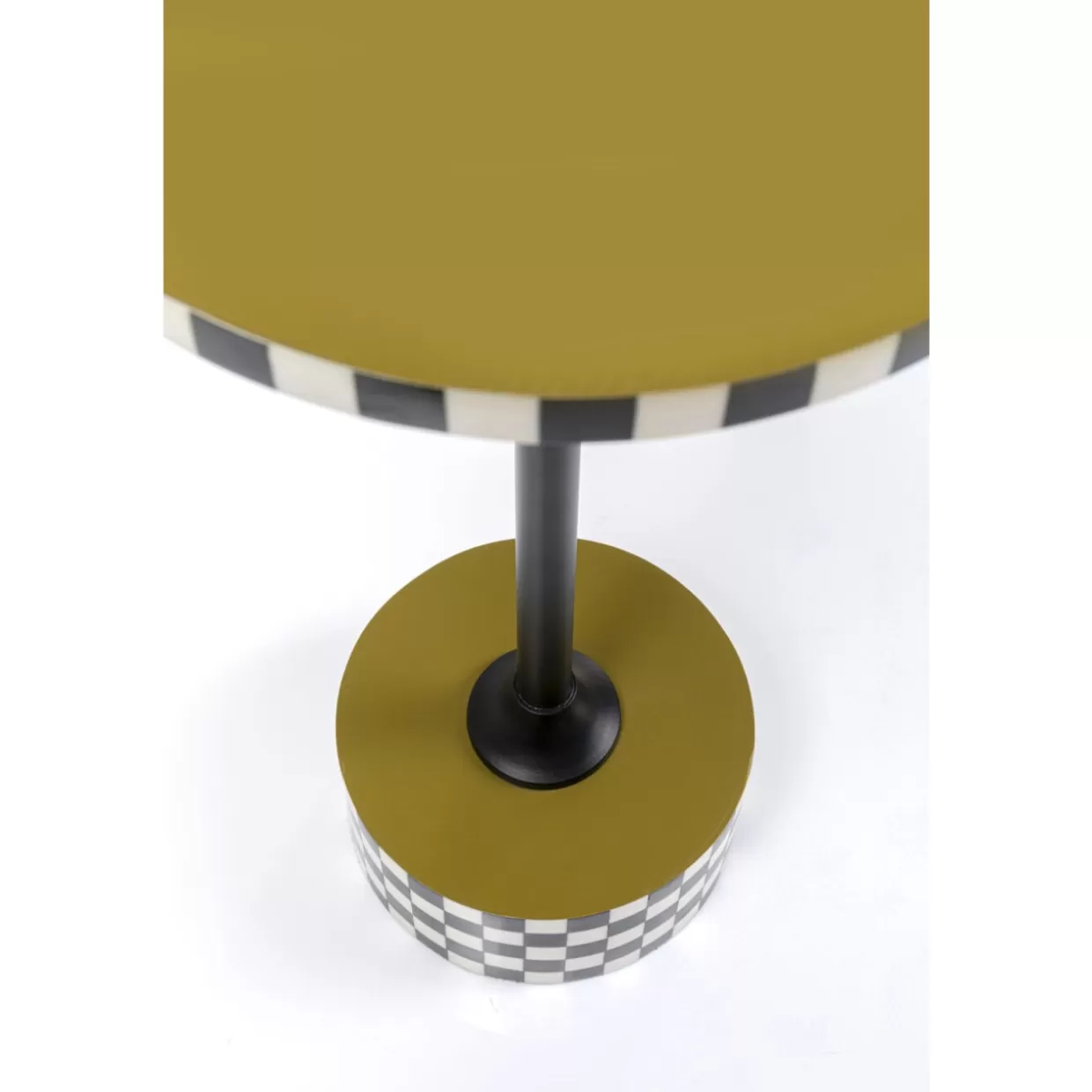 KARE Design Tische | Beistelltisch Domero Checkers Olive O25Cm