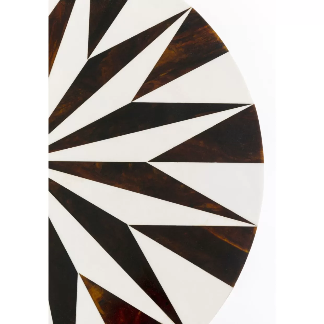 KARE Design Tische | Beistelltisch Domero Star Braun Weis O40Cm