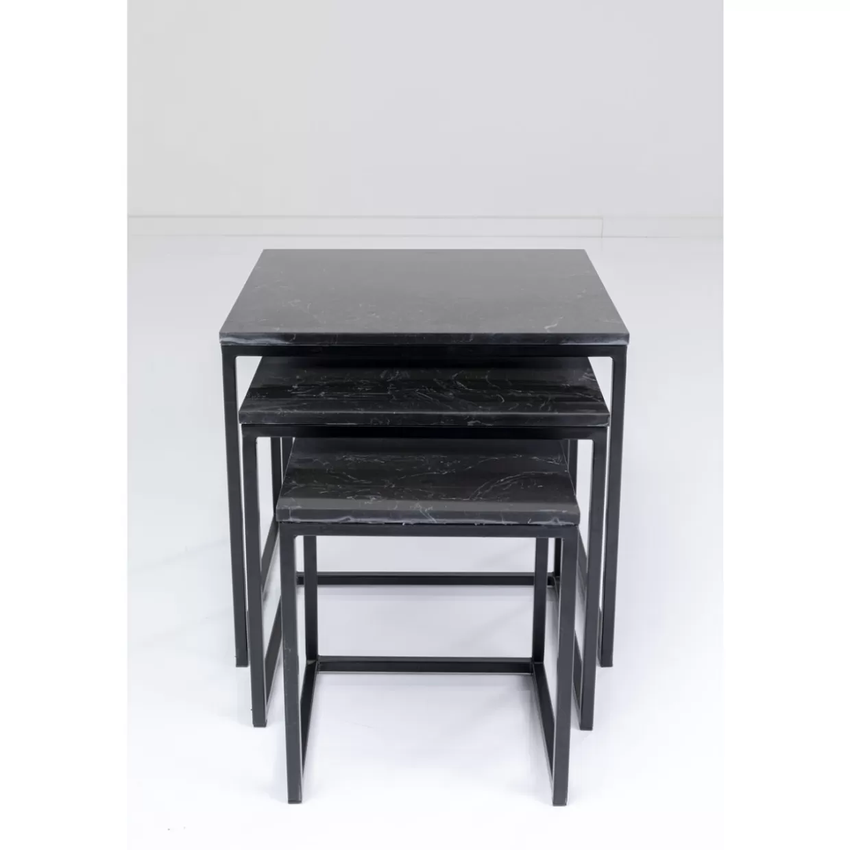 KARE Design Tische | Beistelltisch Key West Schwarz (3/Set)