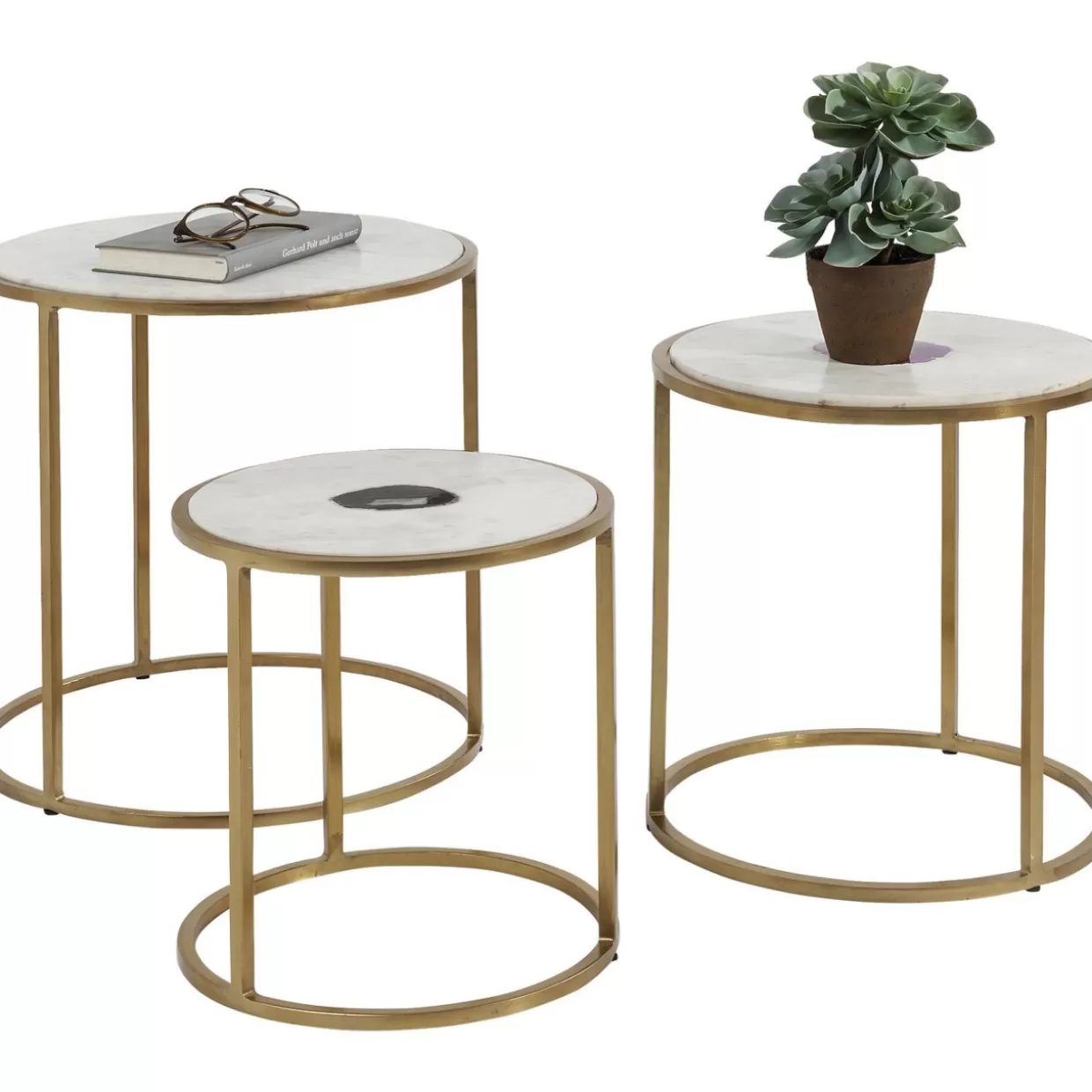 KARE Design Tische | Beistelltisch Limbo (3/Set) O45Cm