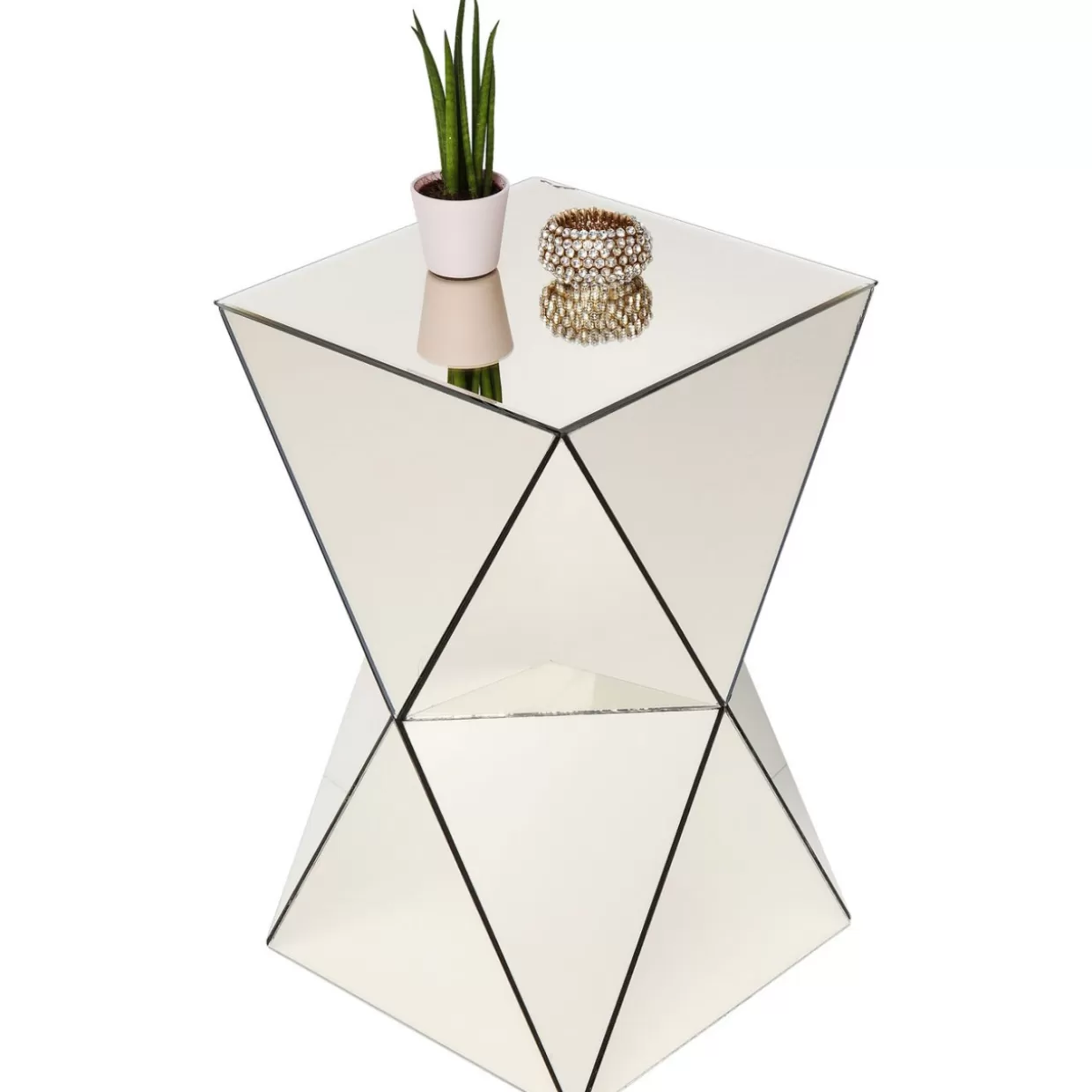KARE Design Tische | Beistelltisch Luxury Triangle Champagne