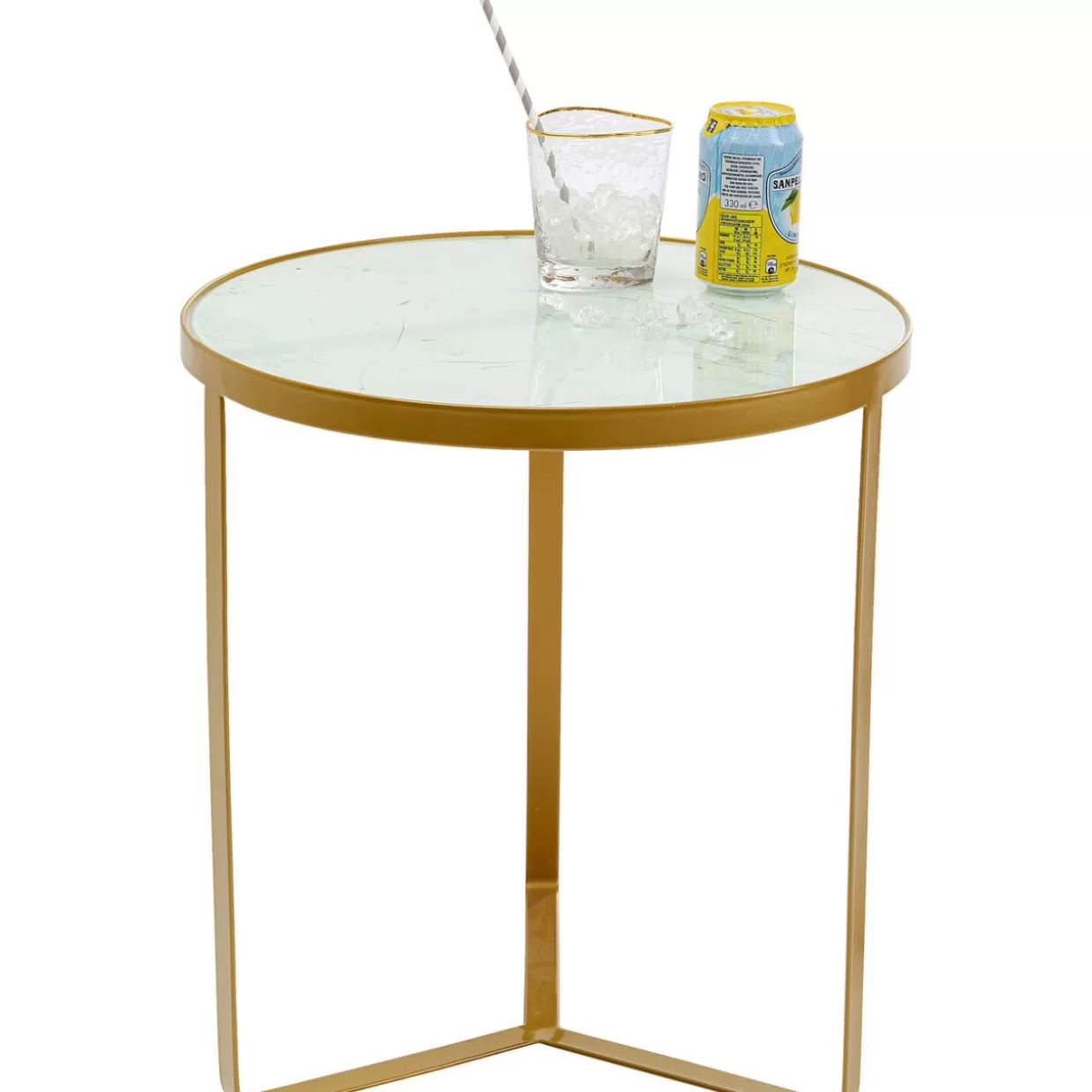 KARE Design Tische | Beistelltisch Marble Gold O45