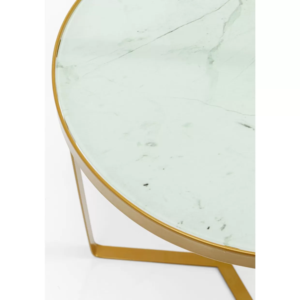 KARE Design Tische | Beistelltisch Marble Gold O45