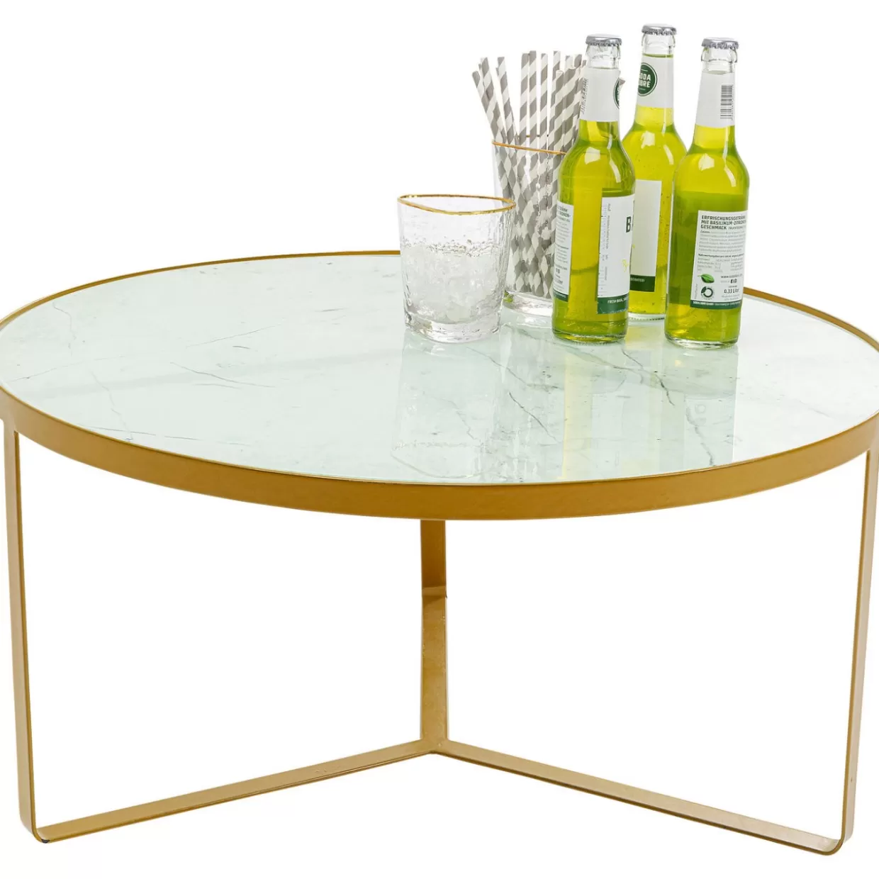 KARE Design Tische | Beistelltisch Marble Gold O55