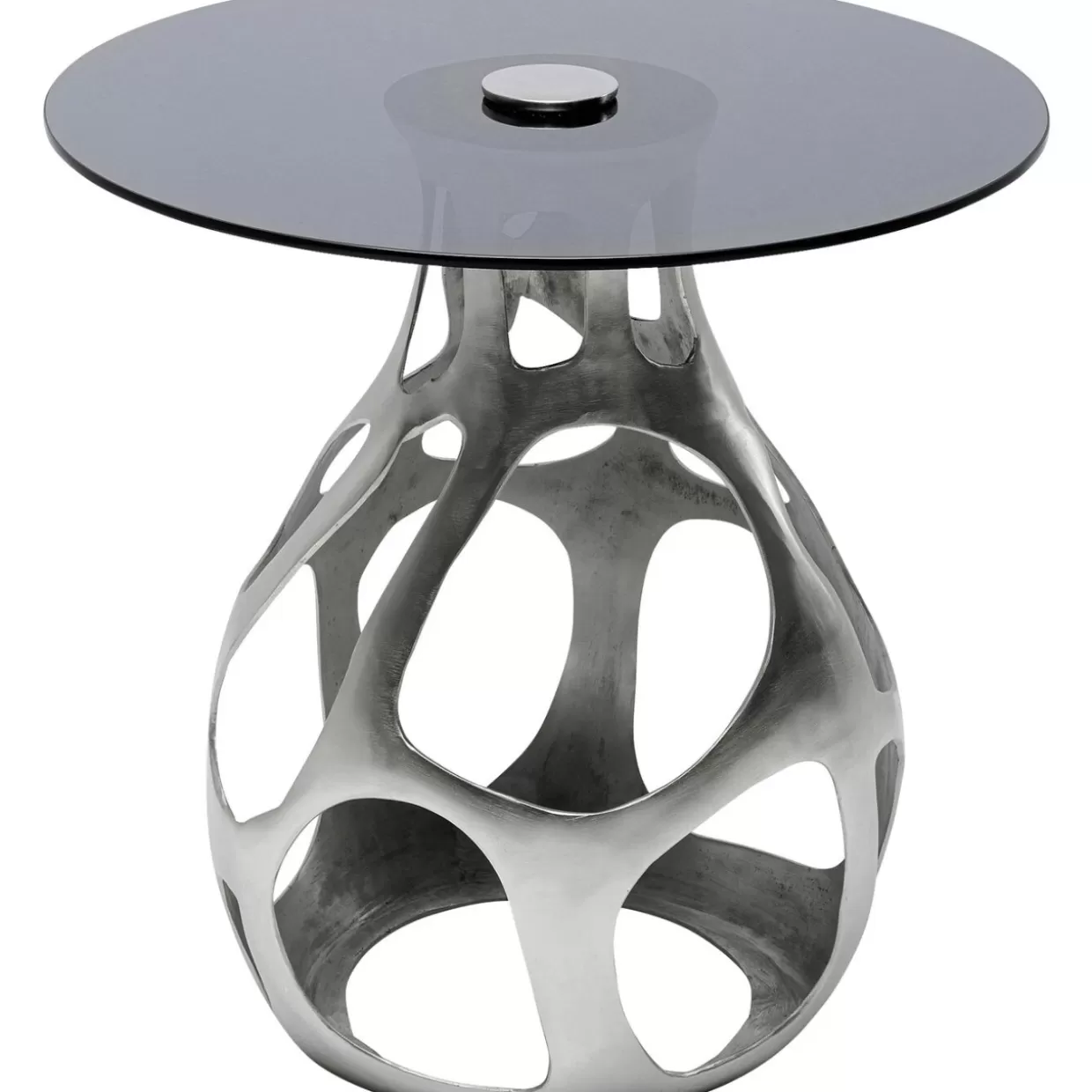 KARE Design Tische | Beistelltisch Volcano Silber O60Cm