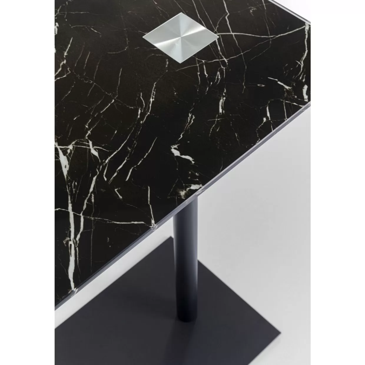 KARE Design Tische | Beistelltisch West Coast Schwarz Marble 50X34Cm