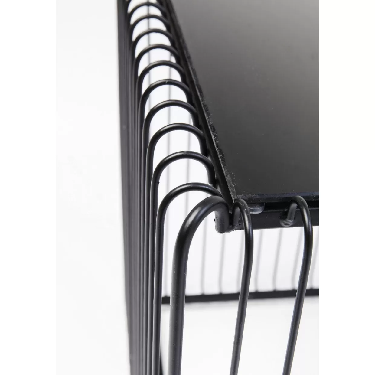 KARE Design Tische | Beistelltisch Wire Square Schwarz (2/Set) 45X45Cm