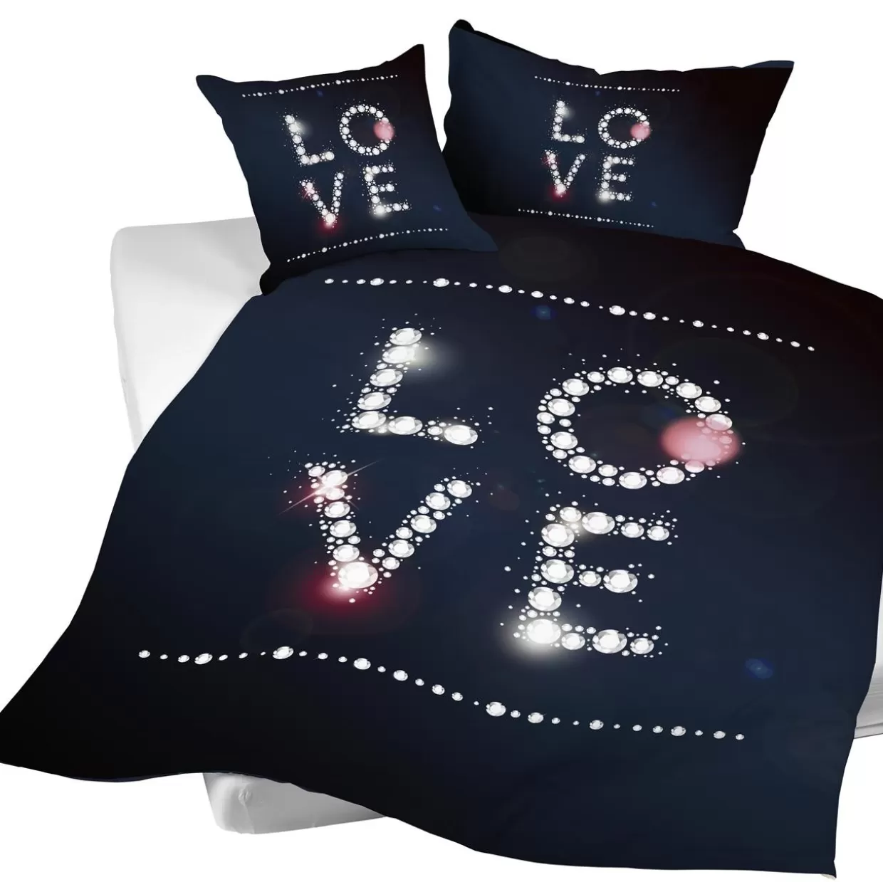 KARE Design Deko & Geschenkartikel | Bettwasche "Love" 160X210/50X70