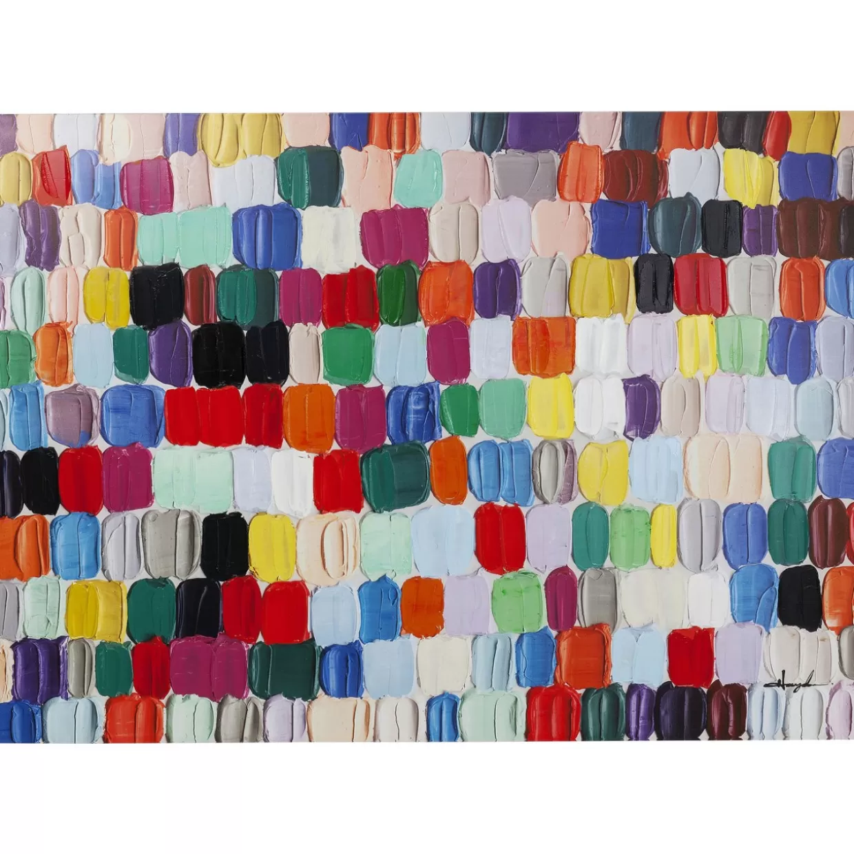 KARE Design Bilder | Bild Touched Colorful Dots 140X200Cm