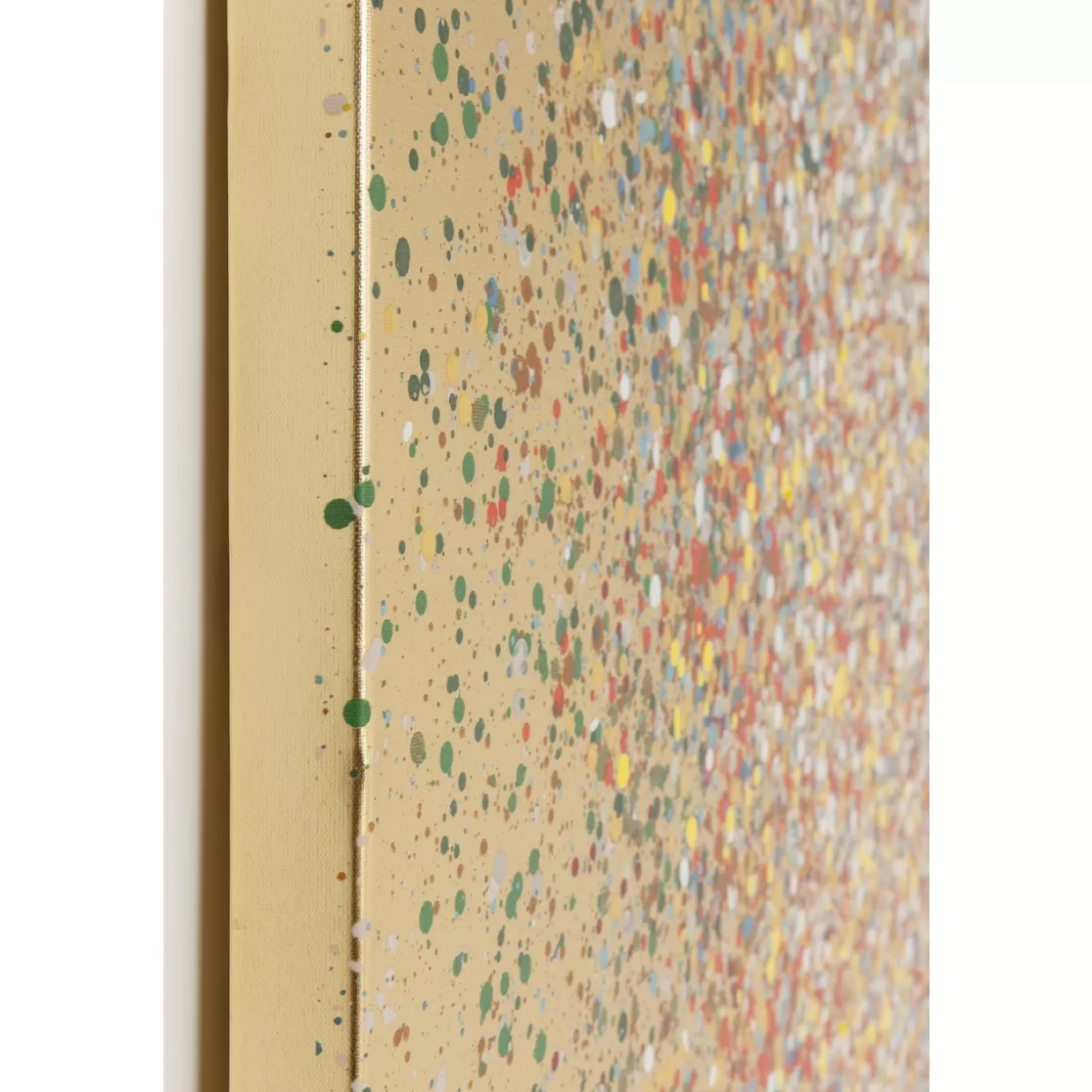 KARE Design Bilder | Bild Touched Flower Boat Gold Rot 80X100Cm