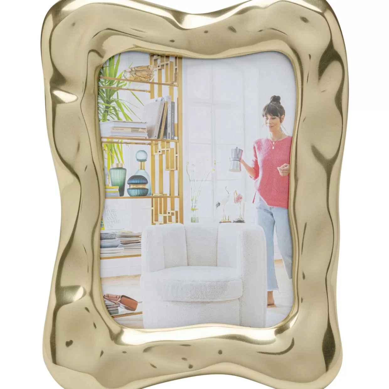 KARE Design Deko & Geschenkartikel | Bilderrahmen Jade Swing Gold 21X26Cm