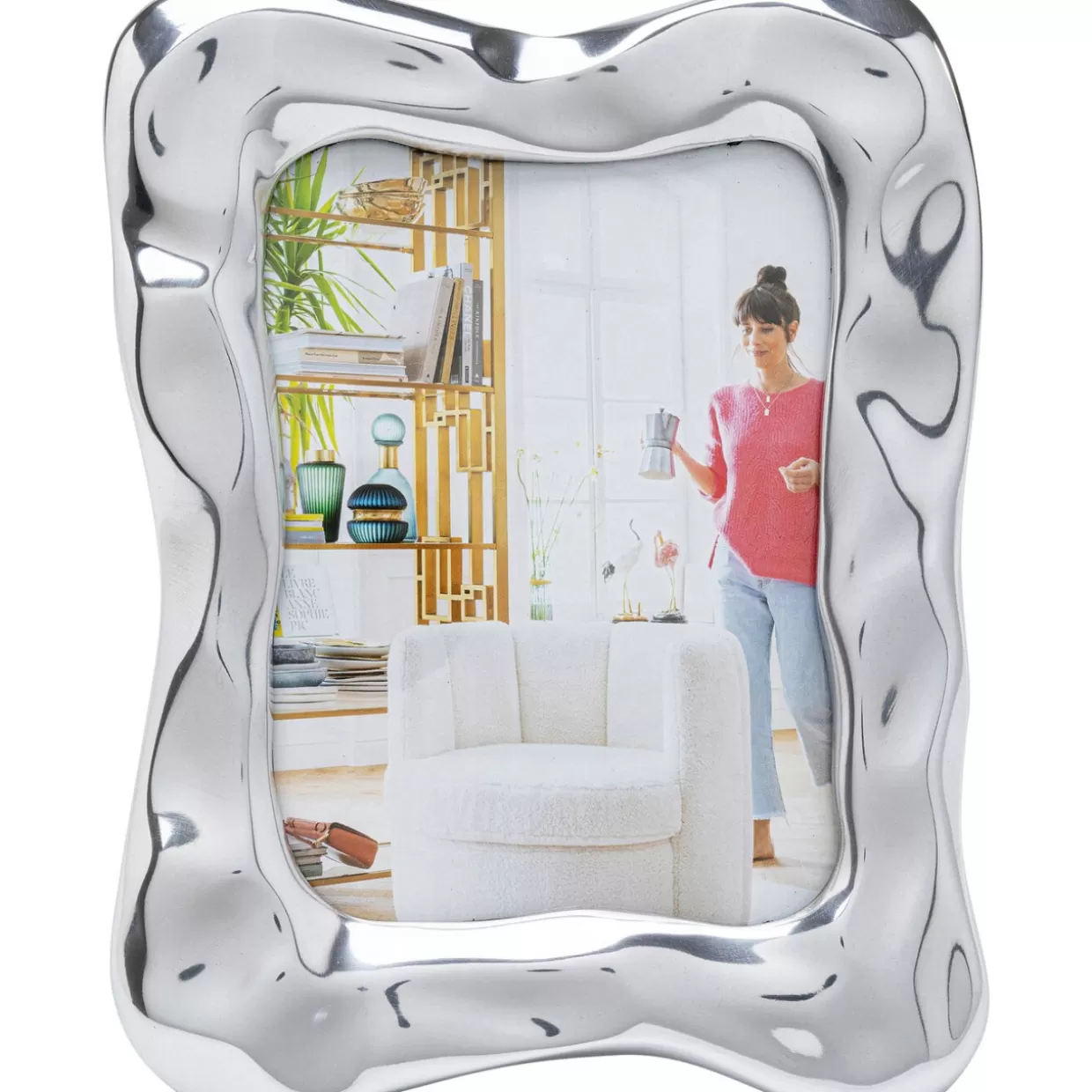 KARE Design Deko & Geschenkartikel | Bilderrahmen Jade Swing Silber 13X18Cm