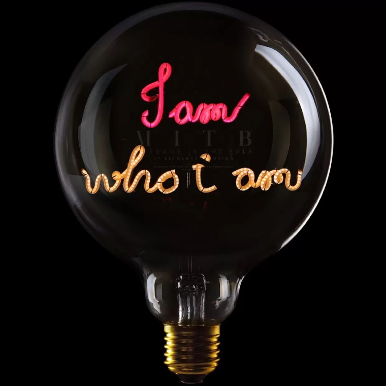 KARE Design Leuchtmittel | Birne "I Am Who I Am"