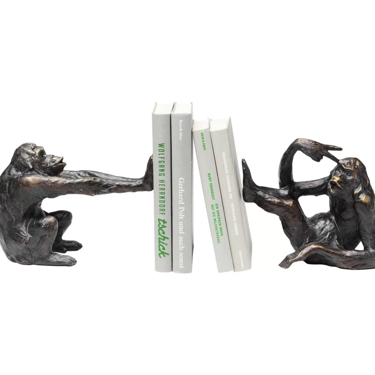 KARE Design Deko & Geschenkartikel | Buchstutze Monkey (2/Set)