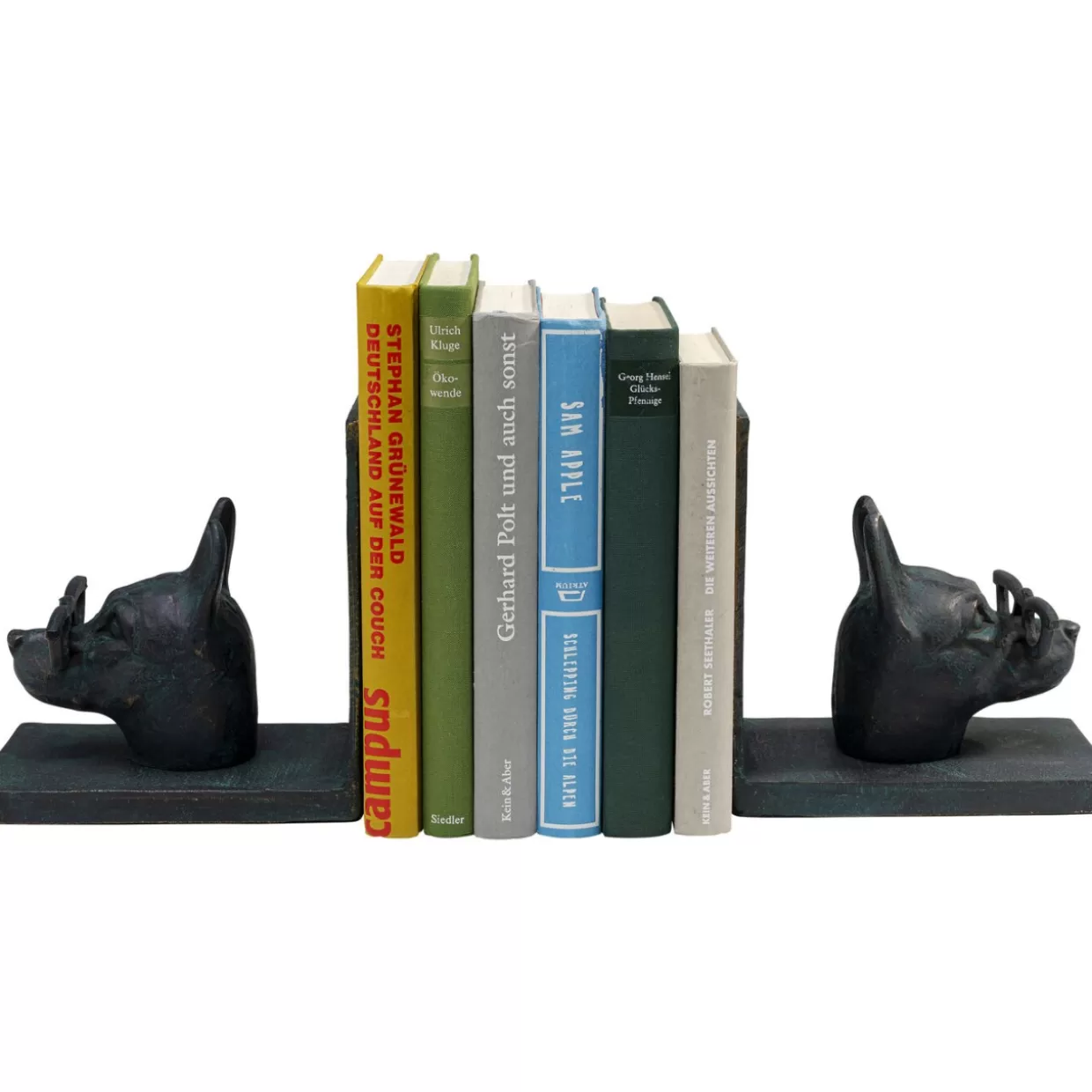 KARE Design Deko & Geschenkartikel | Buchstutze Smart Doggo (2/Set)