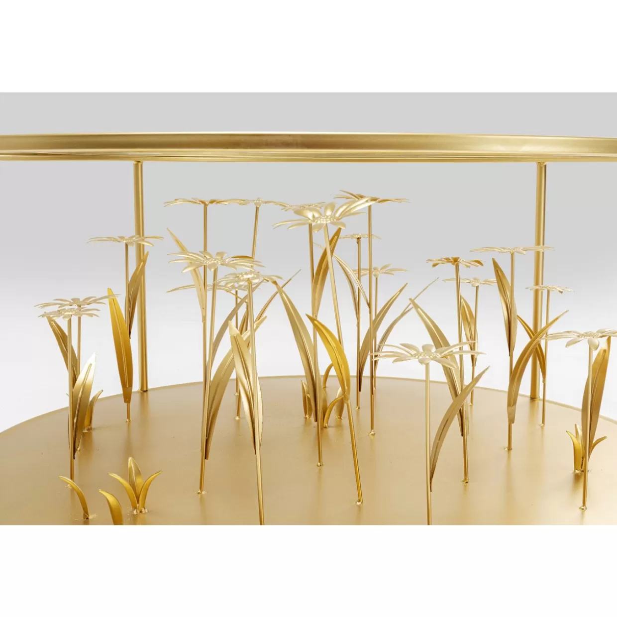 KARE Design Tische | Couchtisch Flower Meadow Gold O80