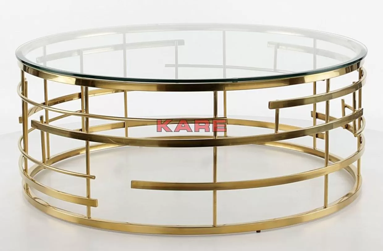 KARE Design Tische | Couchtisch Jupiter Gold O100Cm