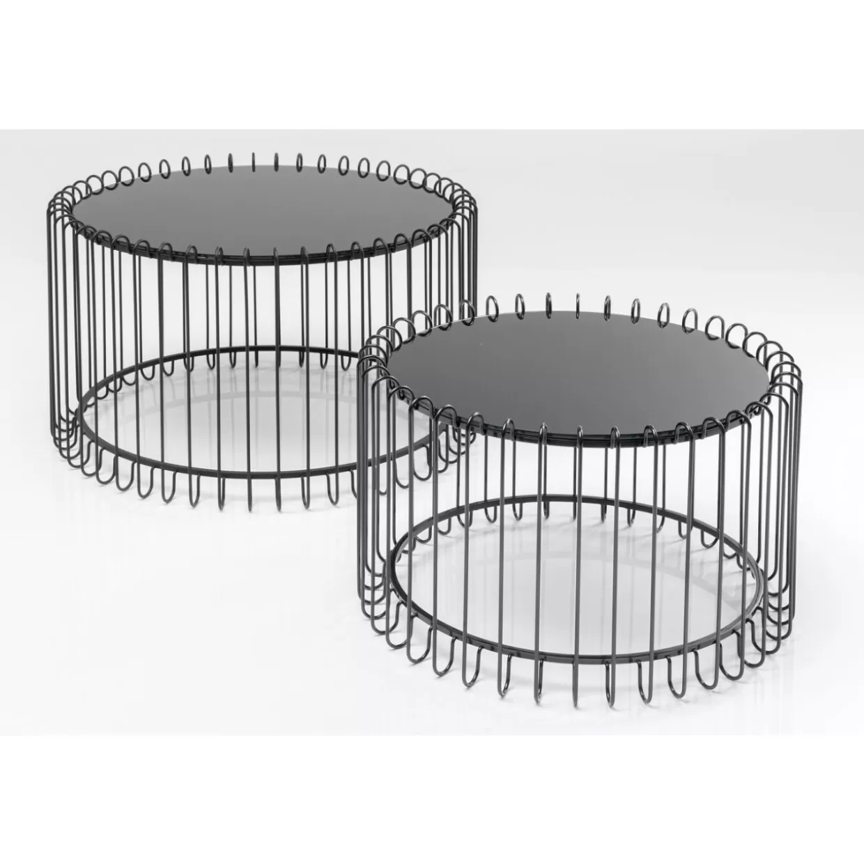 KARE Design Tische | Couchtisch Line Onyx (2/Set)