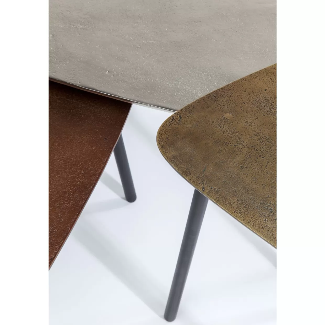 KARE Design Tische | Couchtisch Loft Triangle Vintage (3/Set)