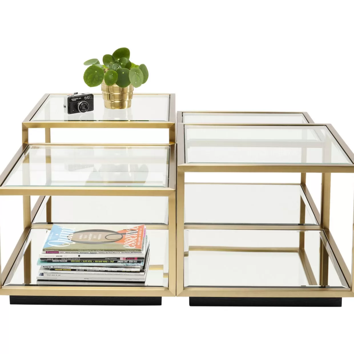 KARE Design Tische | Couchtisch Luigi Gold (4/Set)
