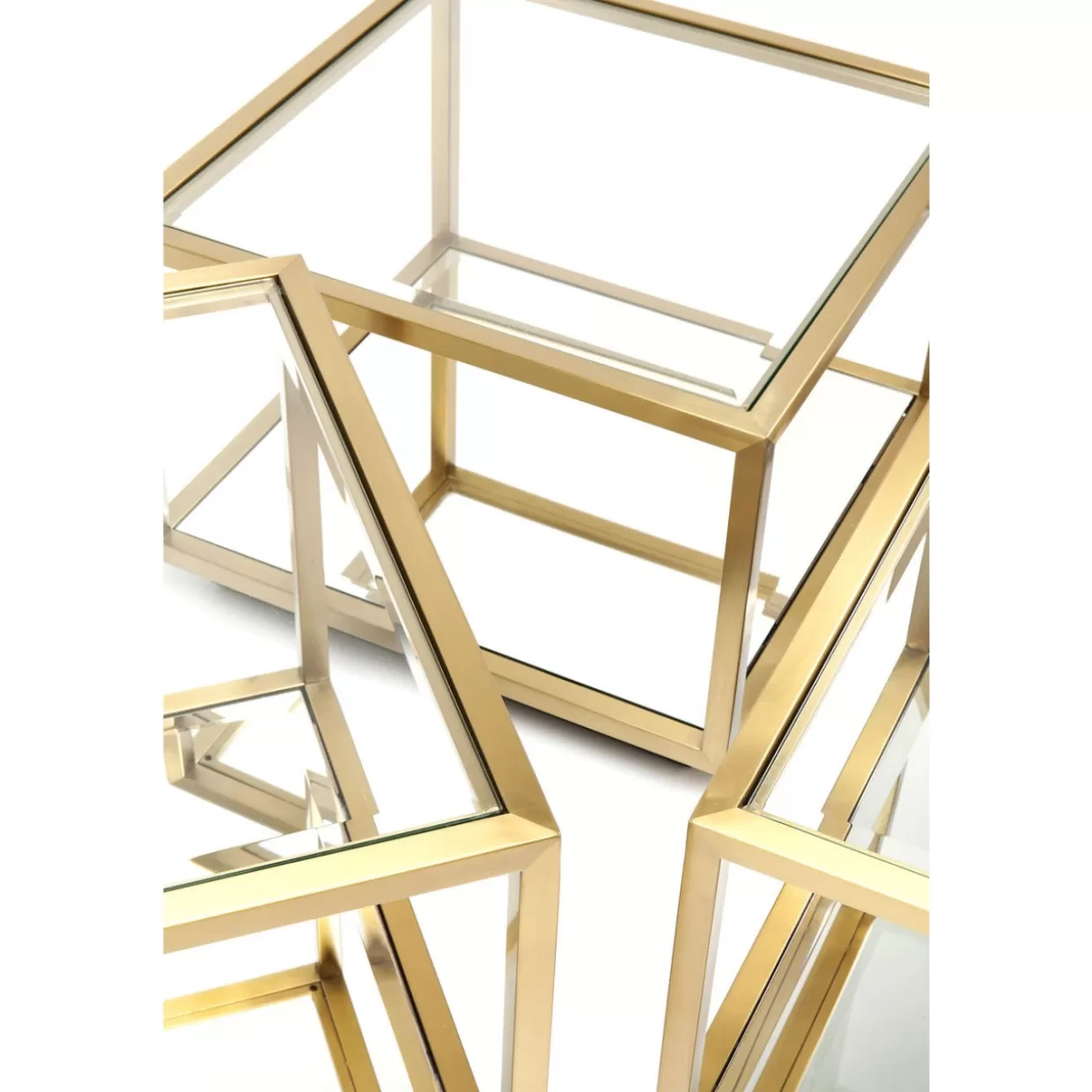 KARE Design Tische | Couchtisch Luigi Gold (4/Set)