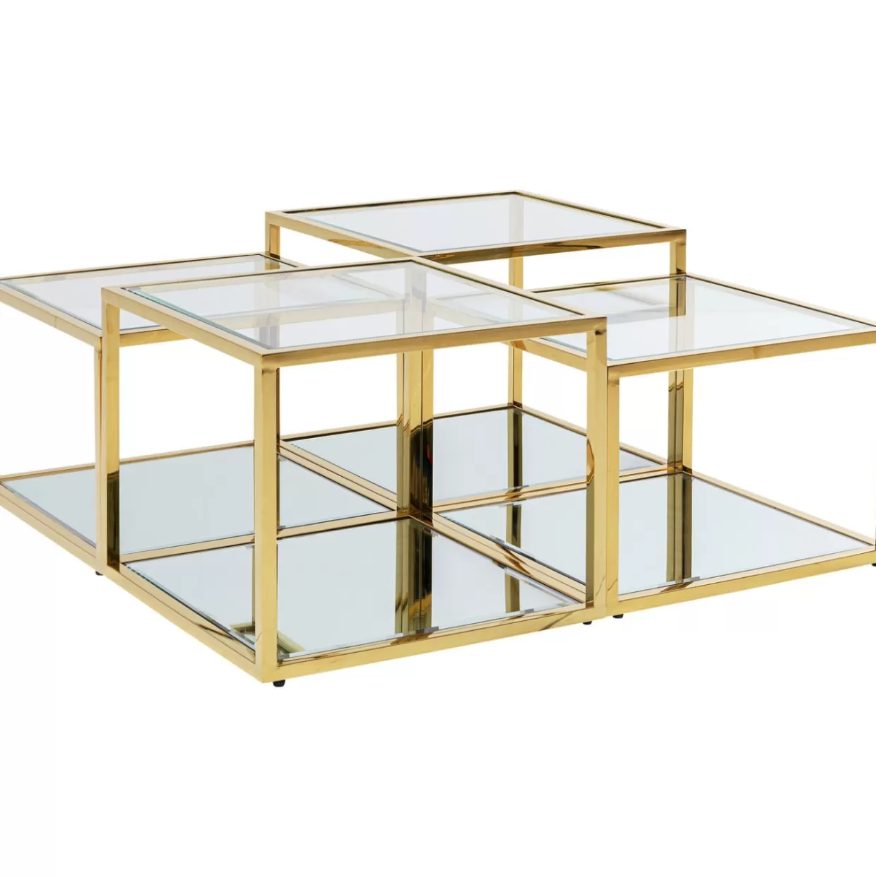 KARE Design Tische | Couchtisch Orion Gold (4/Set)