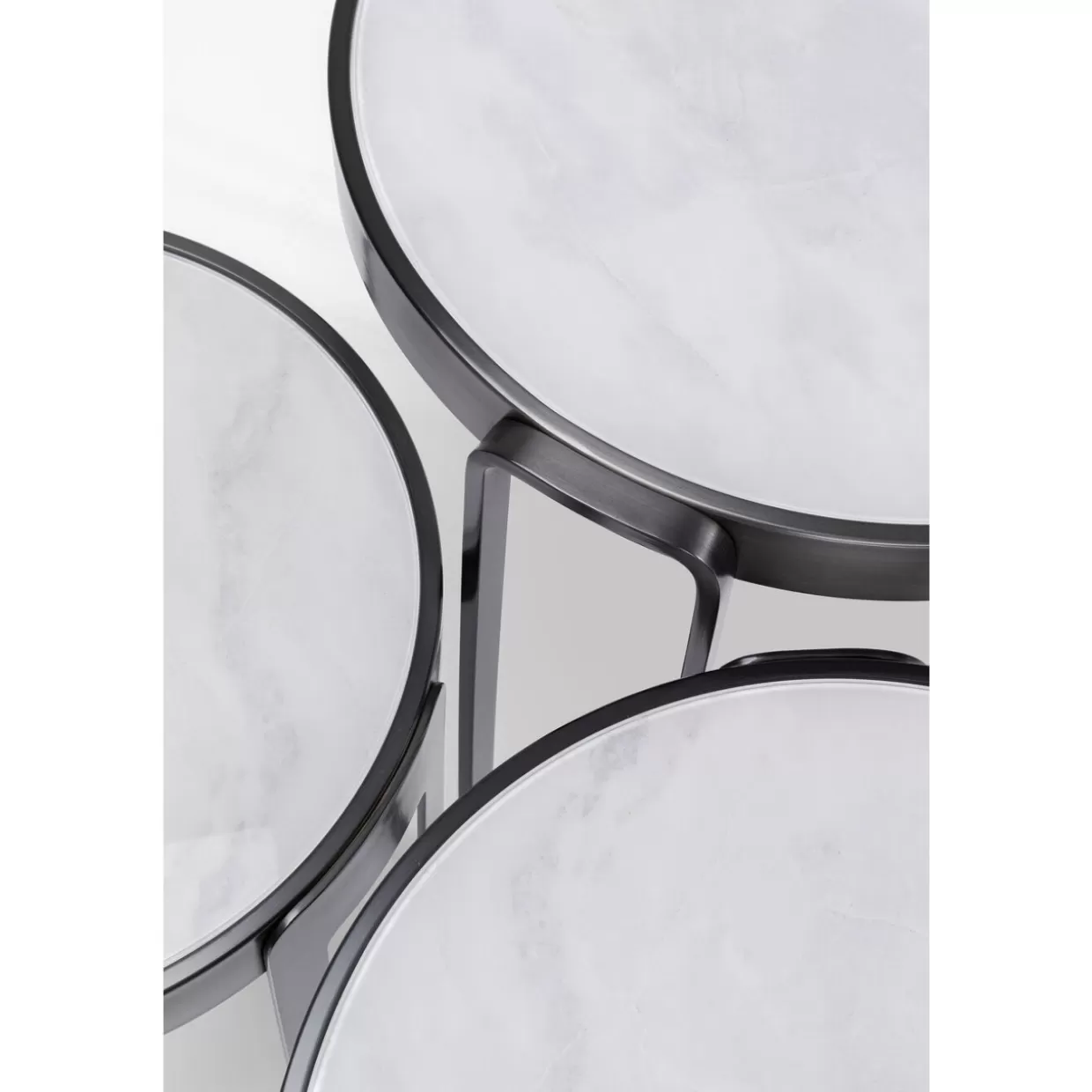 KARE Design Tische | Couchtisch Perelli Schwarz (3/Set)