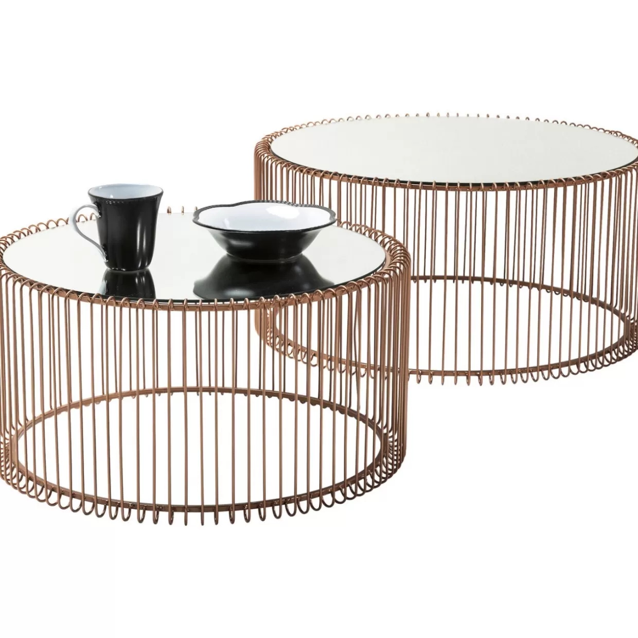 KARE Design Tische | Couchtisch Wire Copper (2/Set)
