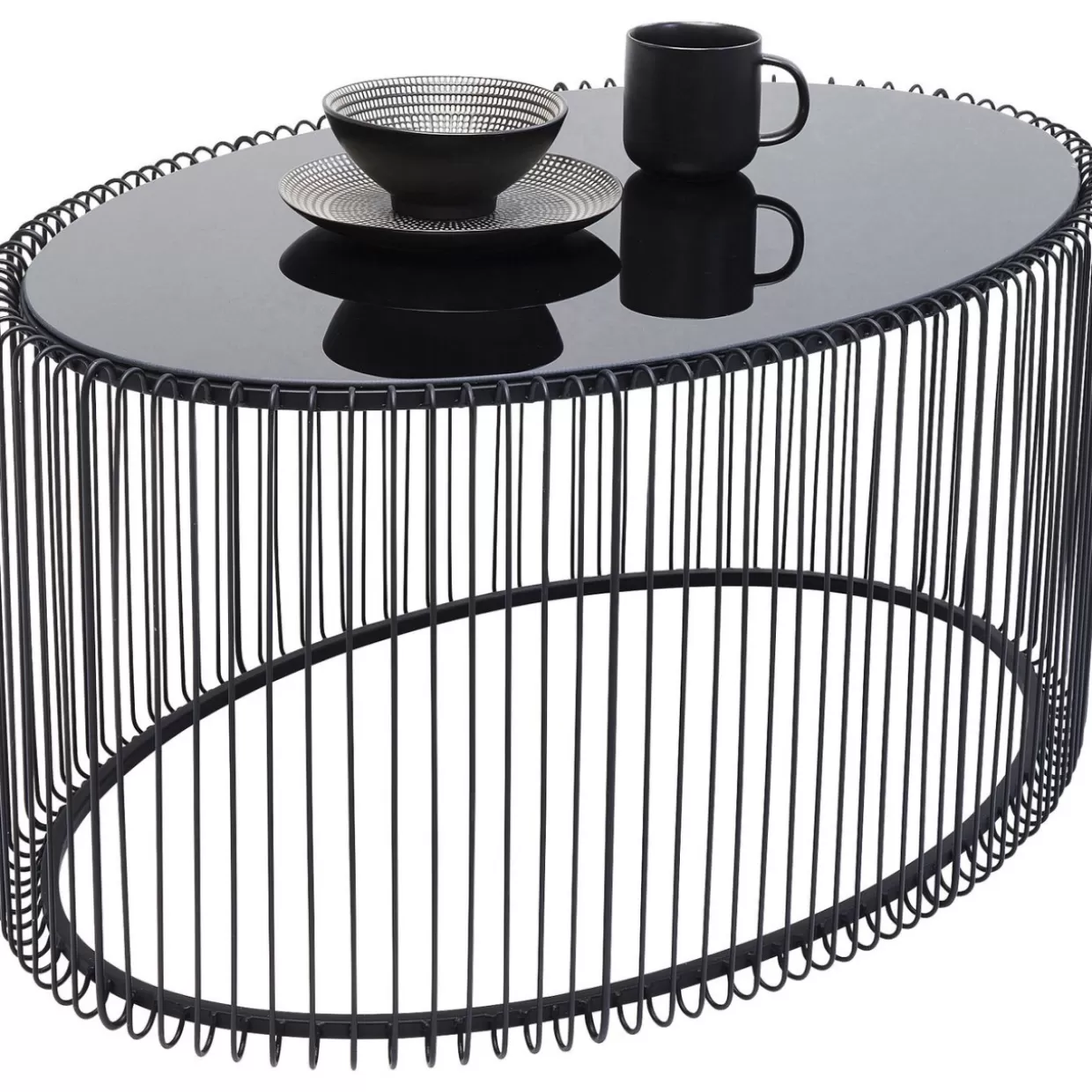 KARE Design Tische | Couchtisch Wire Uno Schwarz 60X90Cm