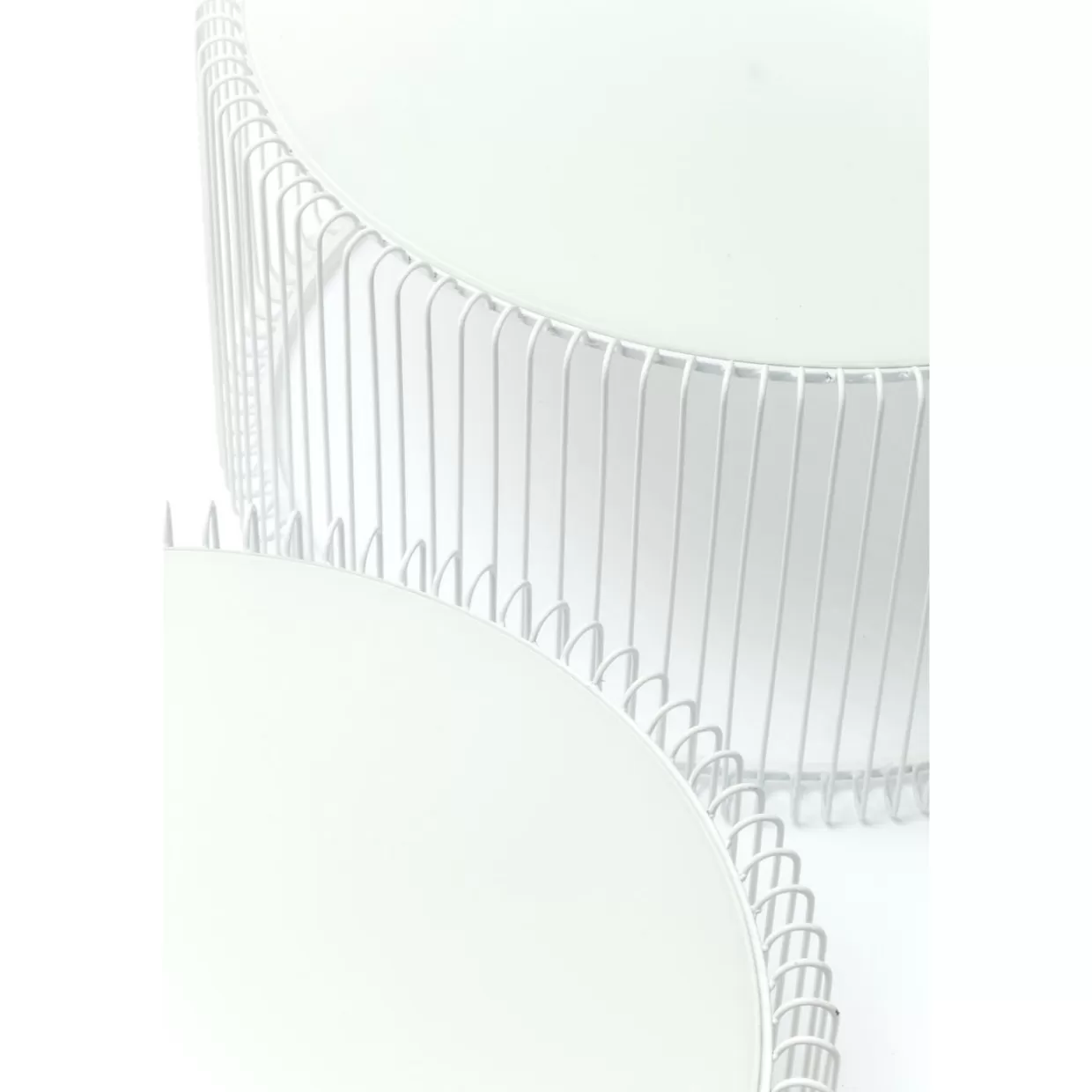 KARE Design Tische | Couchtisch Wire White (2/Set)
