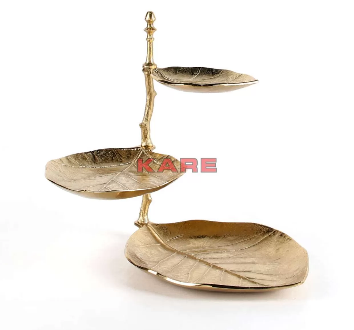 KARE Design Geschirr & Tischaccessoires | Deko Etagere Leaf Gold