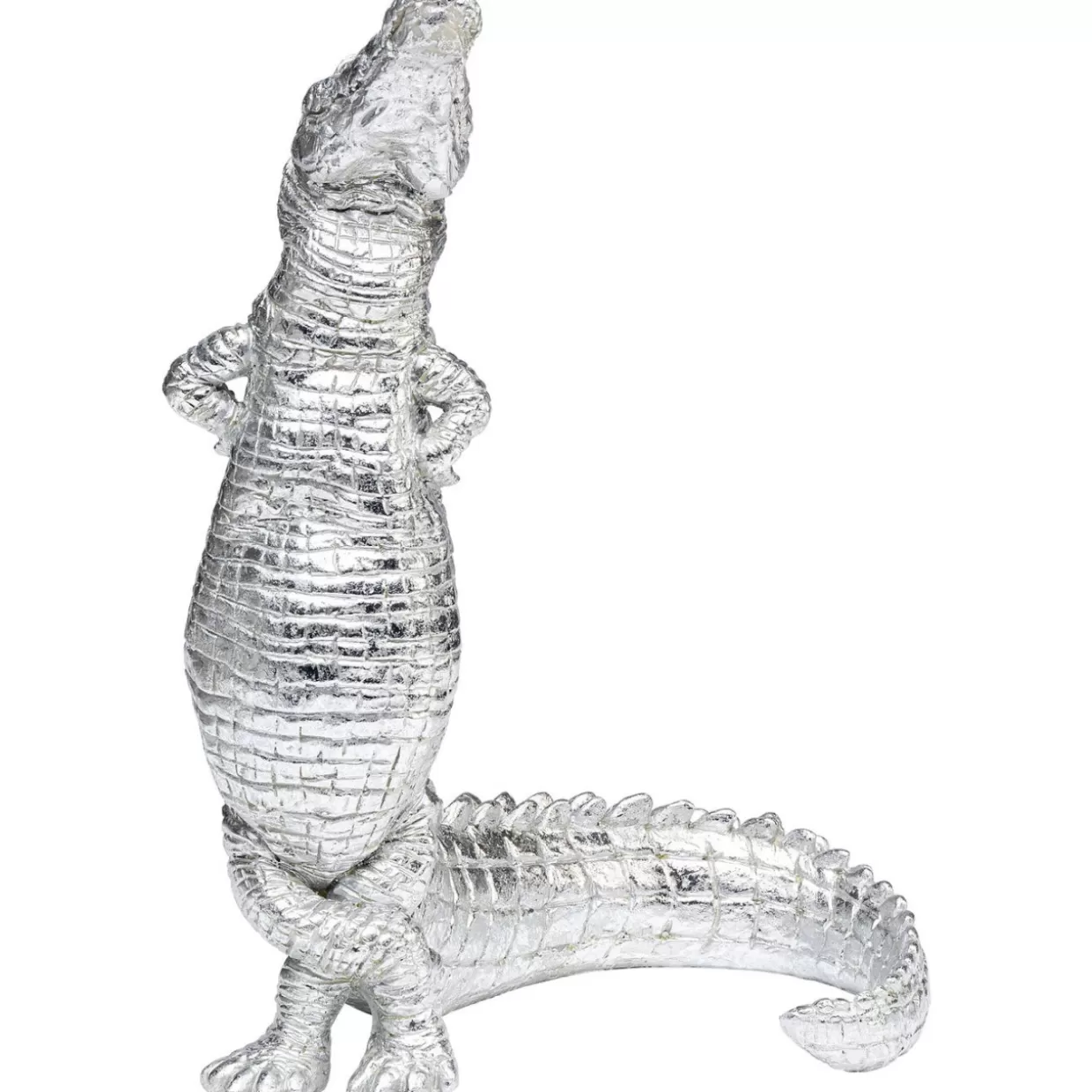 KARE Design Deko & Geschenkartikel | Deko Figur Alligator Silber 39Cm