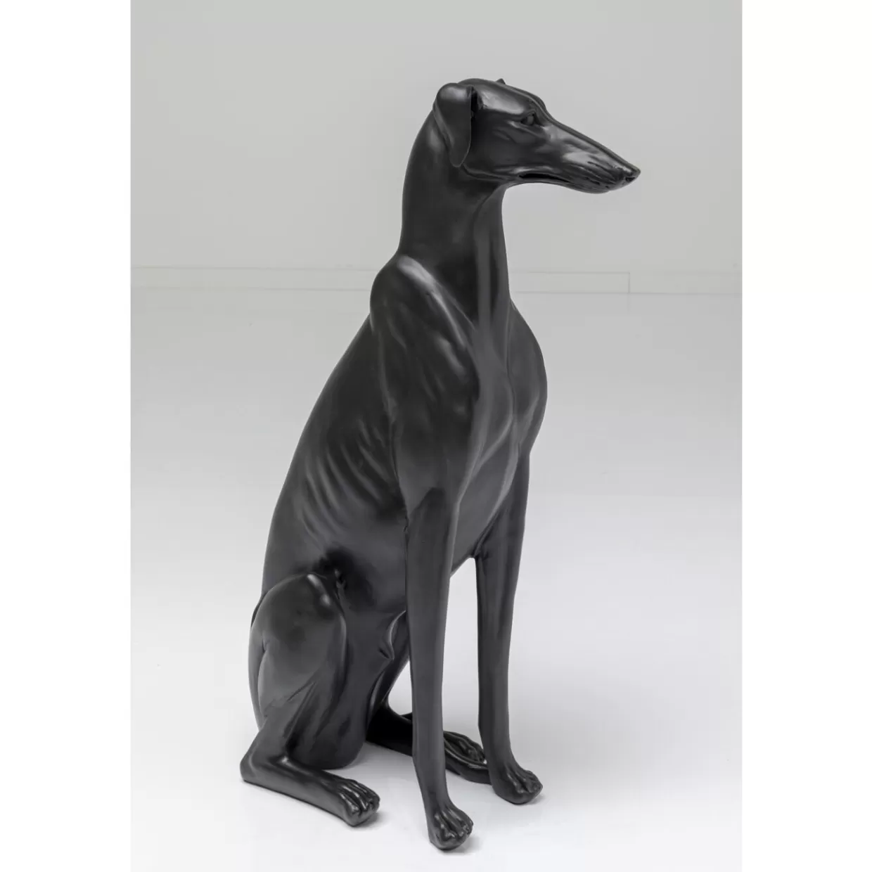 KARE Design Deko & Geschenkartikel | Deko Figur Greyhound Bruno Schwarz Matt 80Cm