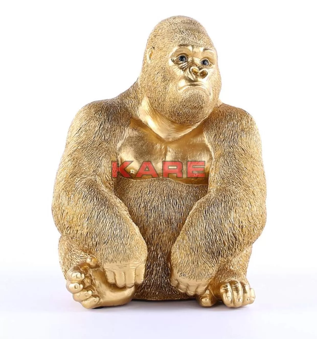 KARE Design Deko & Geschenkartikel | Deko Figur Monkey Gorilla Side Medium Gold