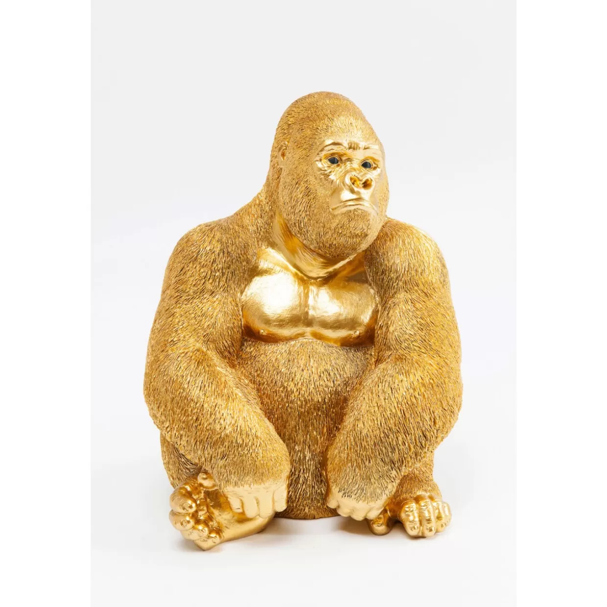 KARE Design Deko & Geschenkartikel | Deko Figur Monkey Gorilla Side Medium Gold