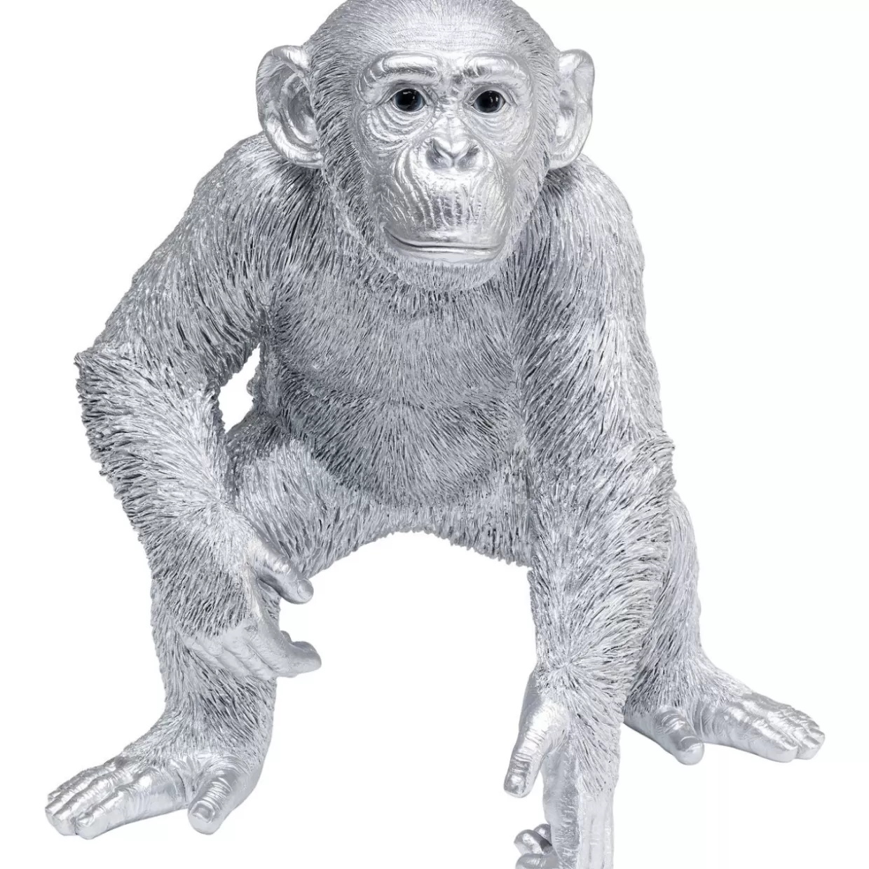 KARE Design Deko & Geschenkartikel | Deko Figur Playing Ape Silber 50