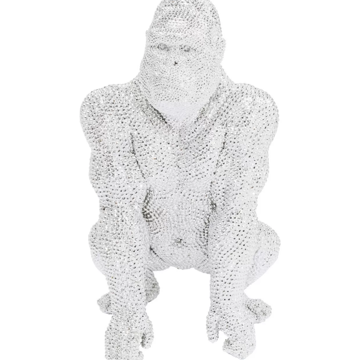KARE Design Deko & Geschenkartikel | Deko Figur Shiny Gorilla Silber 80Cm