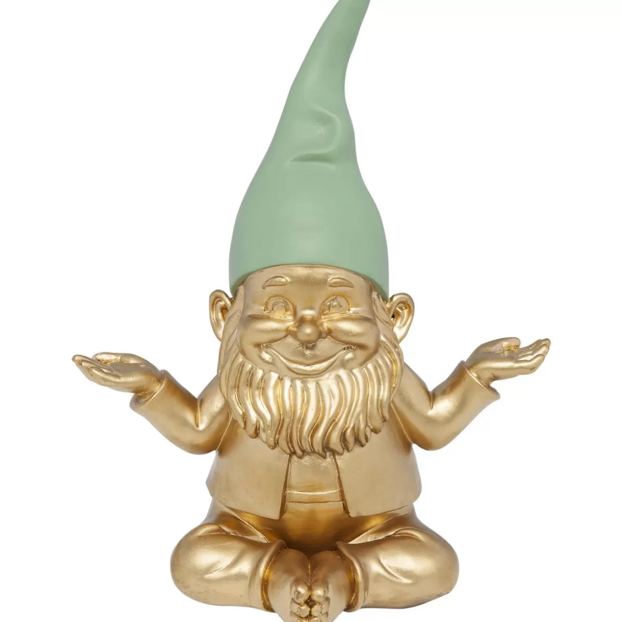 KARE Design Deko & Geschenkartikel | Deko Figur Zwerg Meditation Gold Grun 19Cm