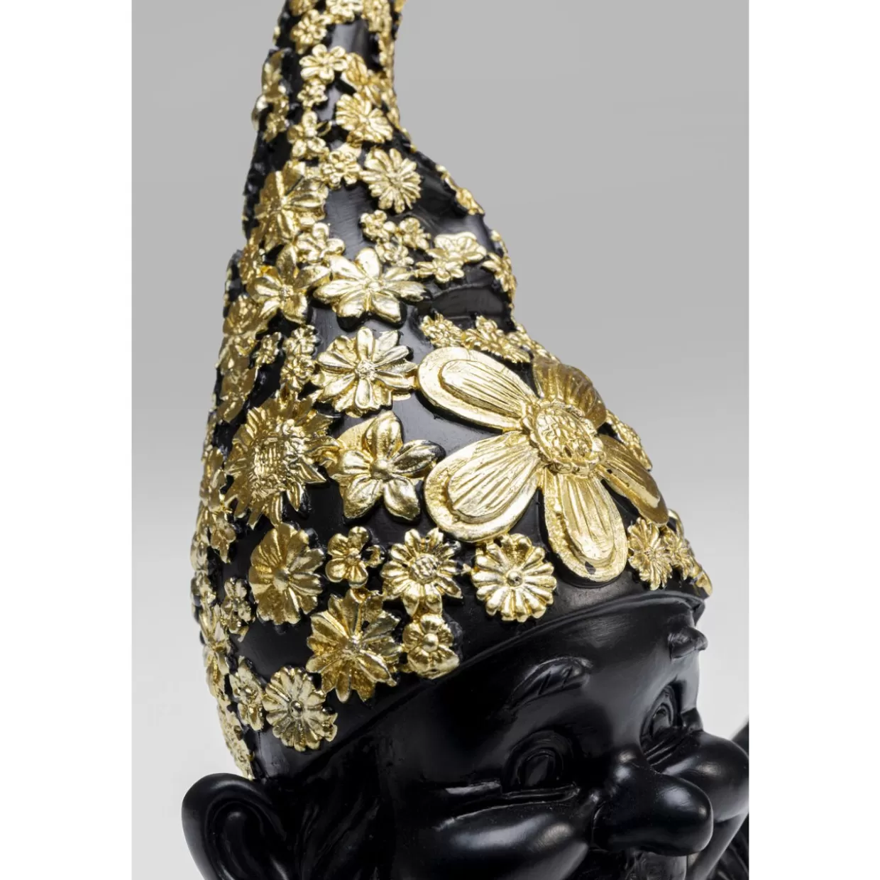 KARE Design Deko & Geschenkartikel | Deko Figur Zwerg Meditation Schwarz Gold 19