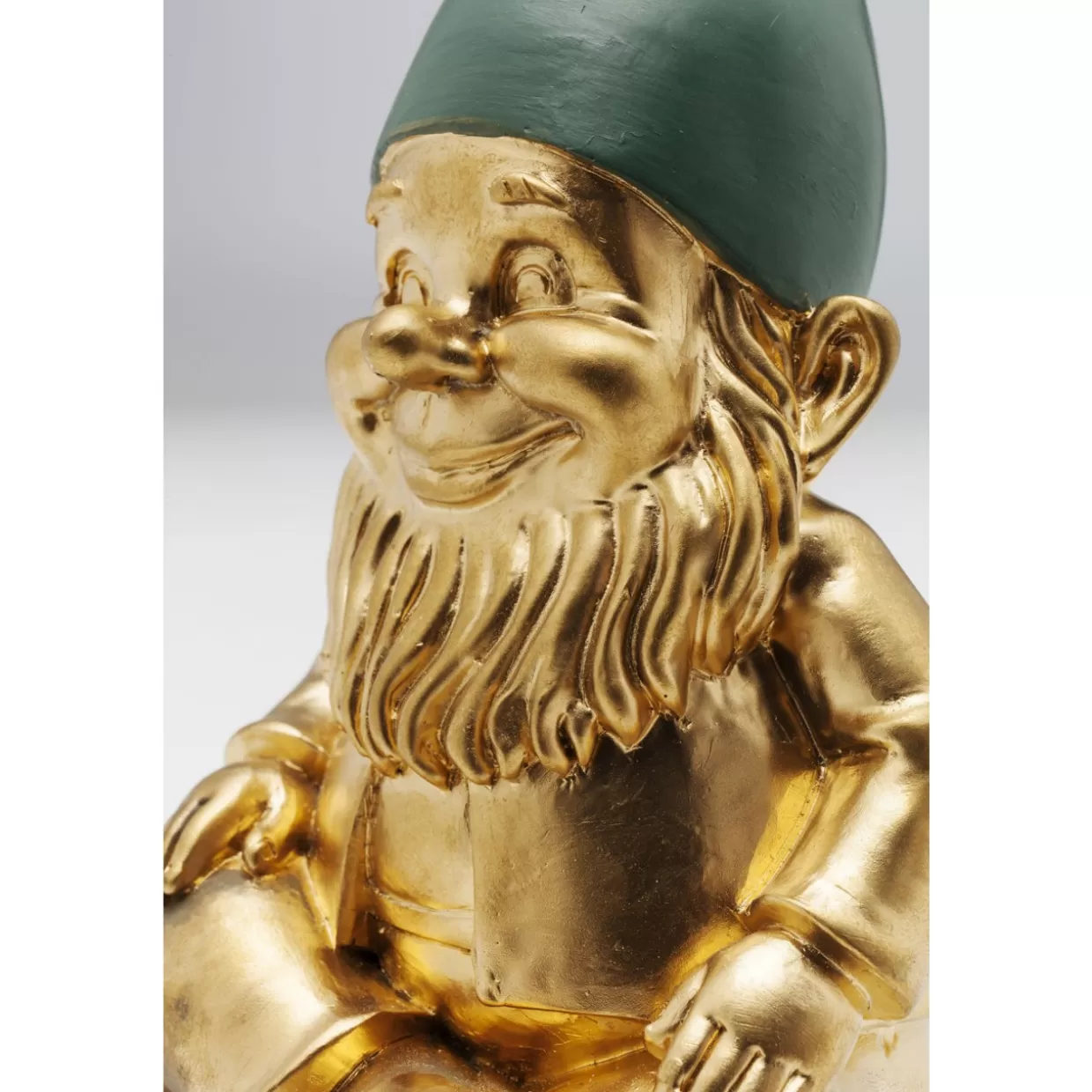 KARE Design Deko & Geschenkartikel | Deko Figur Zwerg Sitting Gold Grun 19Cm