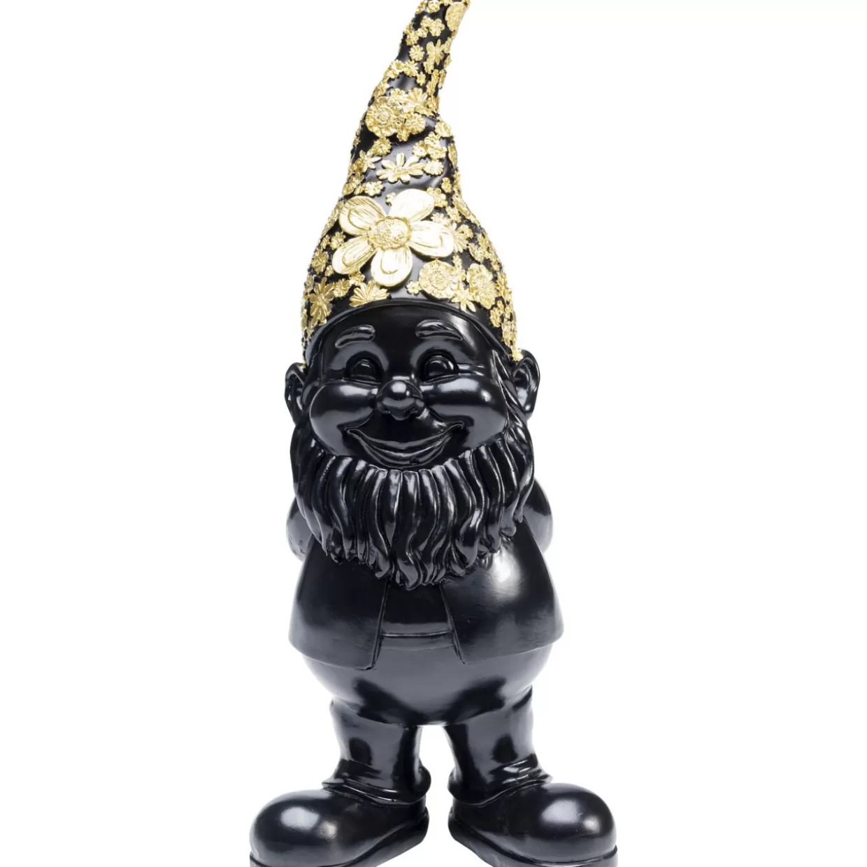 KARE Design Deko & Geschenkartikel | Deko Figur Zwerg Standing Schwarz Gold 30Cm