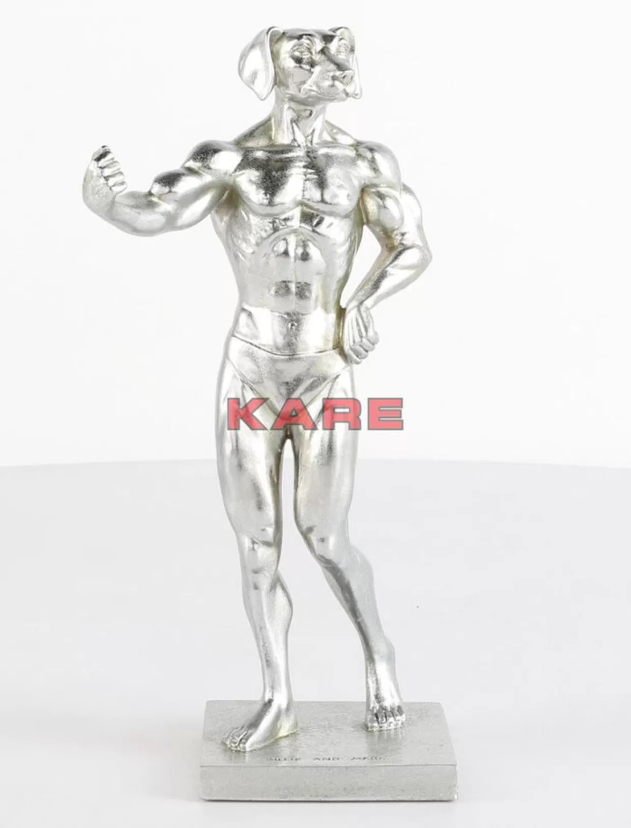 KARE Design Deko & Geschenkartikel | Deko Objekt Muscle Dog Silber