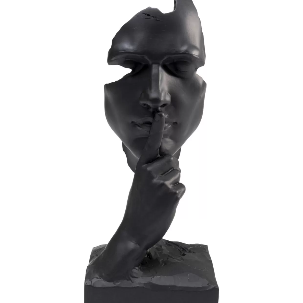 KARE Design Deko & Geschenkartikel | Deko Objekt Quiet Face Schwarz 31Cm