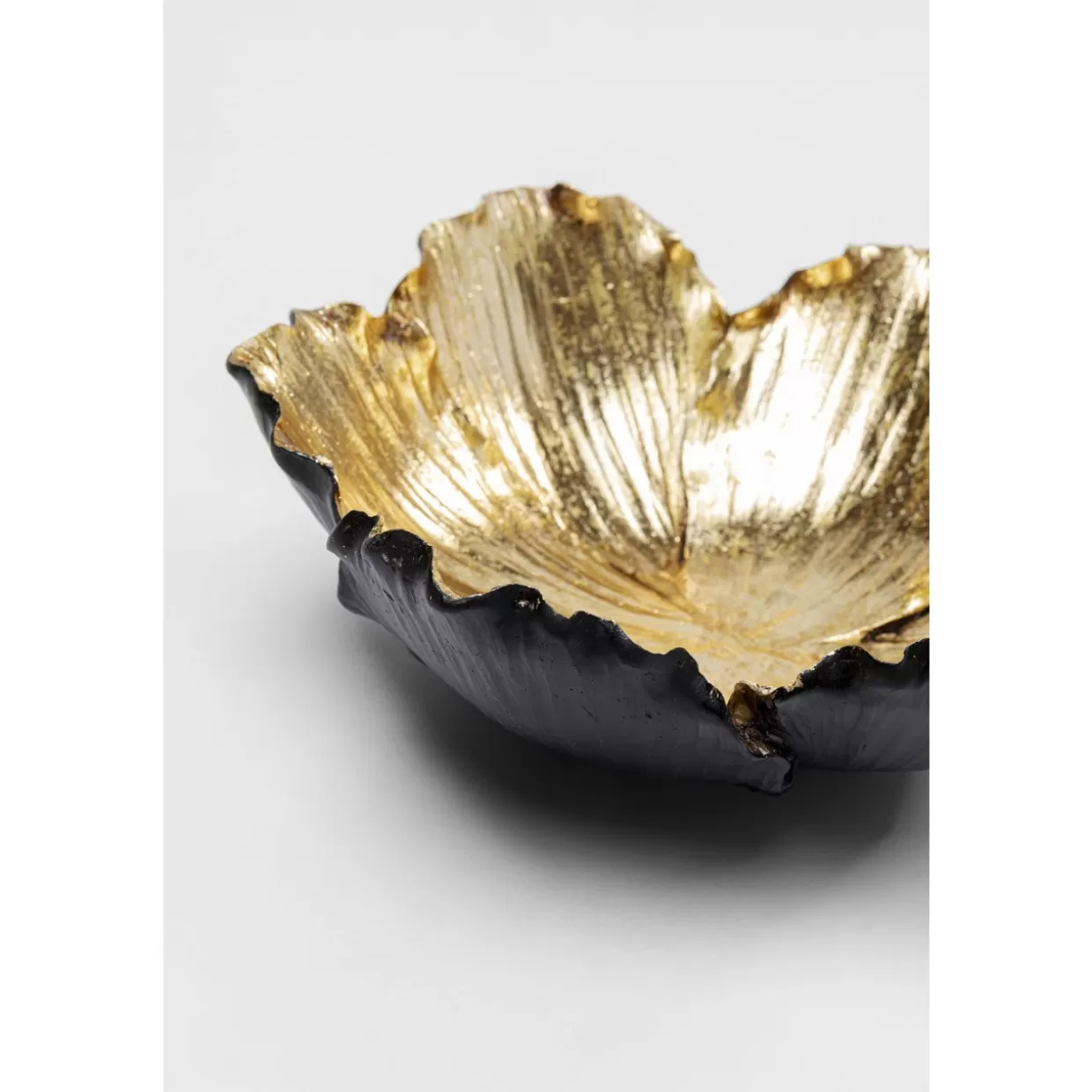 KARE Design Deko & Geschenkartikel | Deko Schale Flower Bloom Schwarz Gold O20Cm