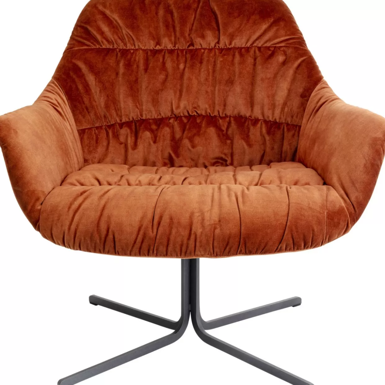 KARE Design Sessel | Drehsessel Bristol Rostrot